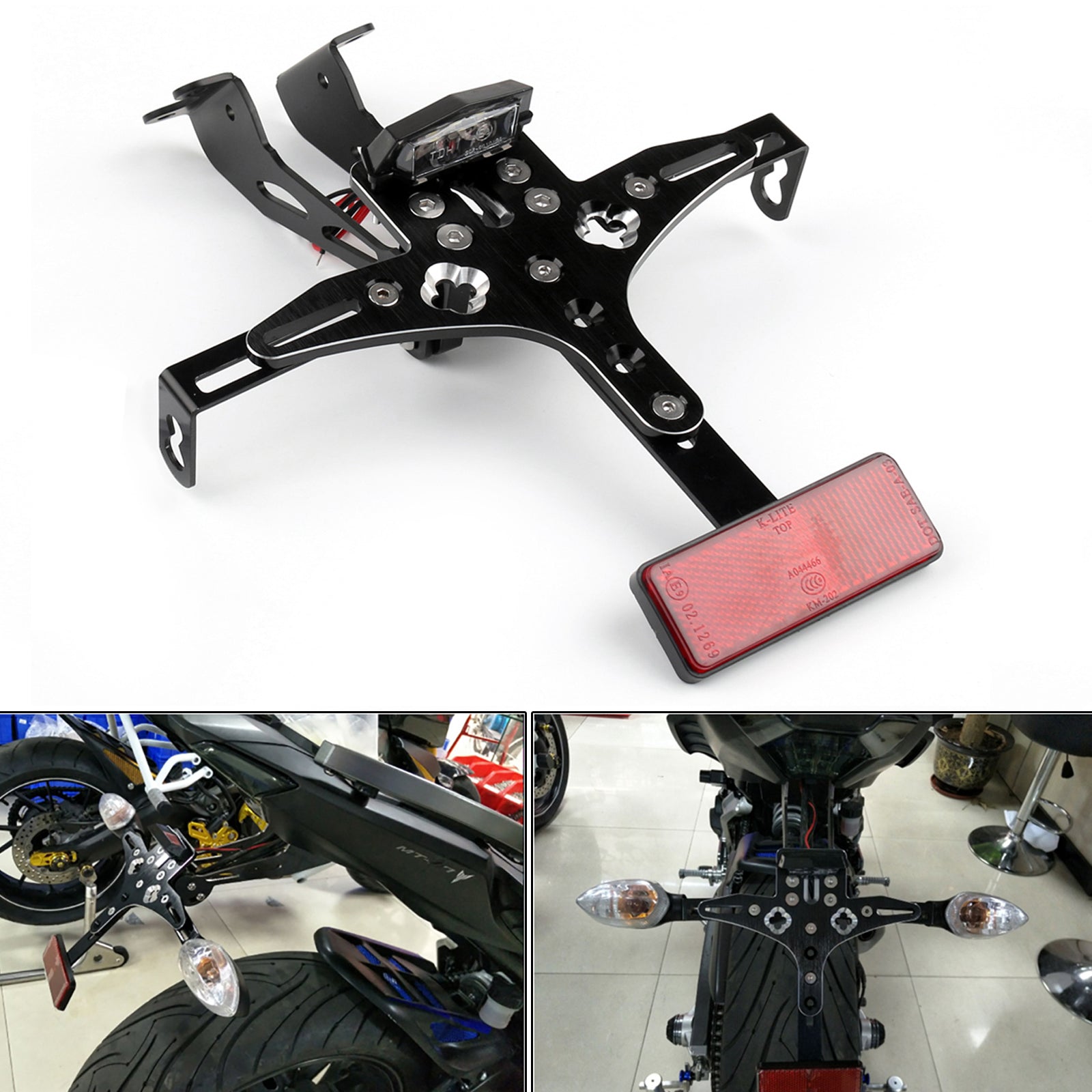 Nummerplade Holder Fender Eliminator Tail Tidy for Yamaha R25/R3 MT-03 15-16