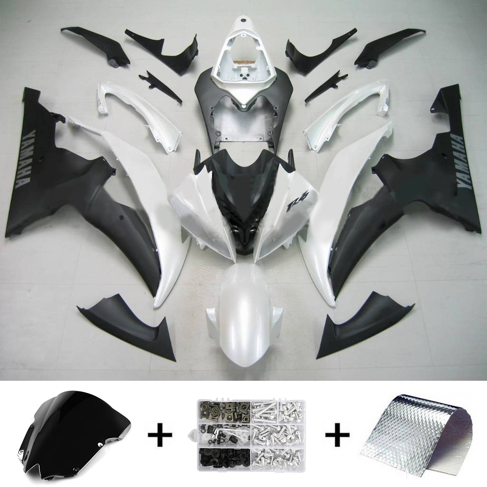 Injection Fairing Kit Bodywork Plastic ABS fit For Yamaha YZF 600 R6 2008-2016