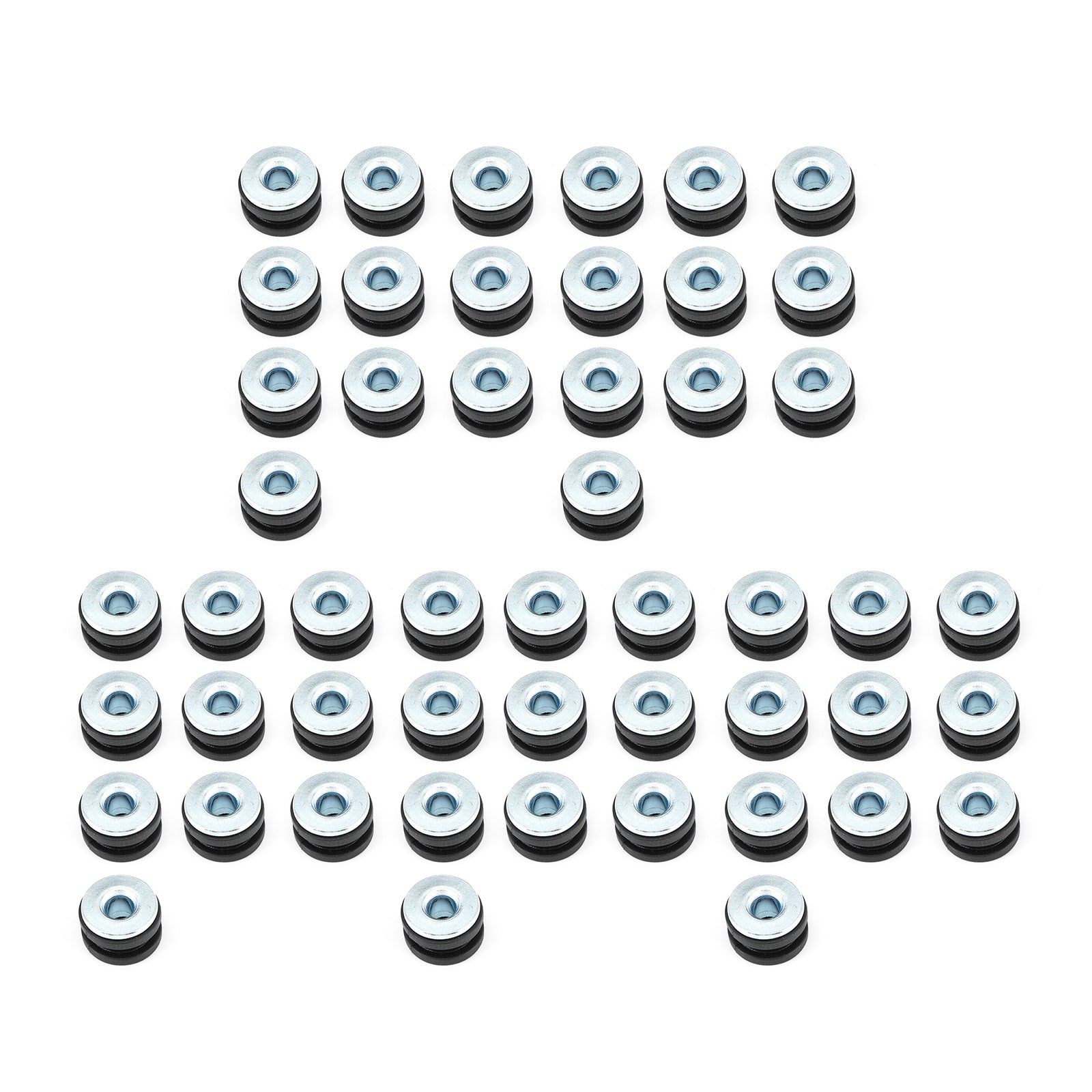 50 Pack handig M6 Motorfietsrubber Rigle Rijmboutkit Universele vervanging