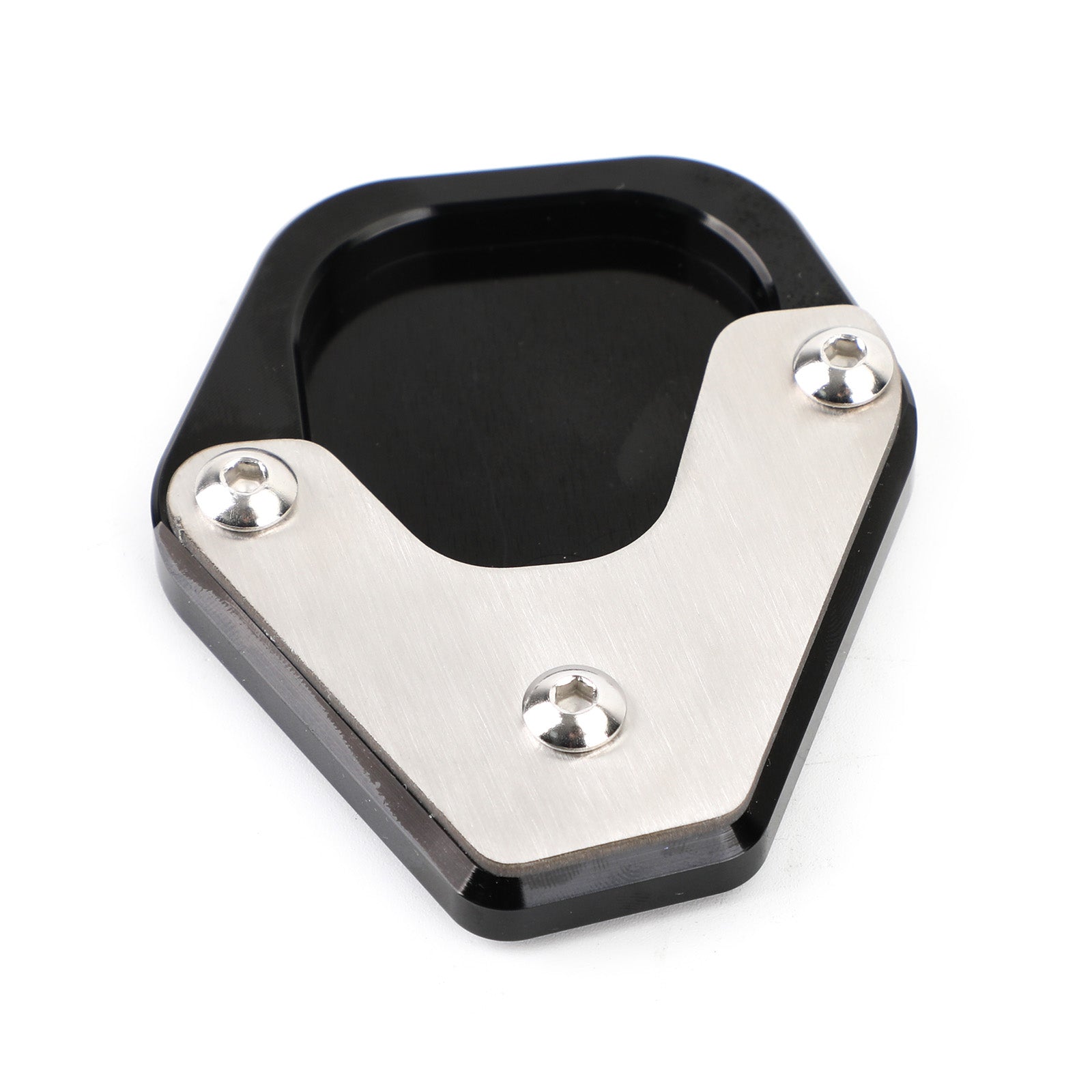 Kickstand Side Stand Extension Pad Fit for Moto Guzzi V85TT 2020-2021 Black