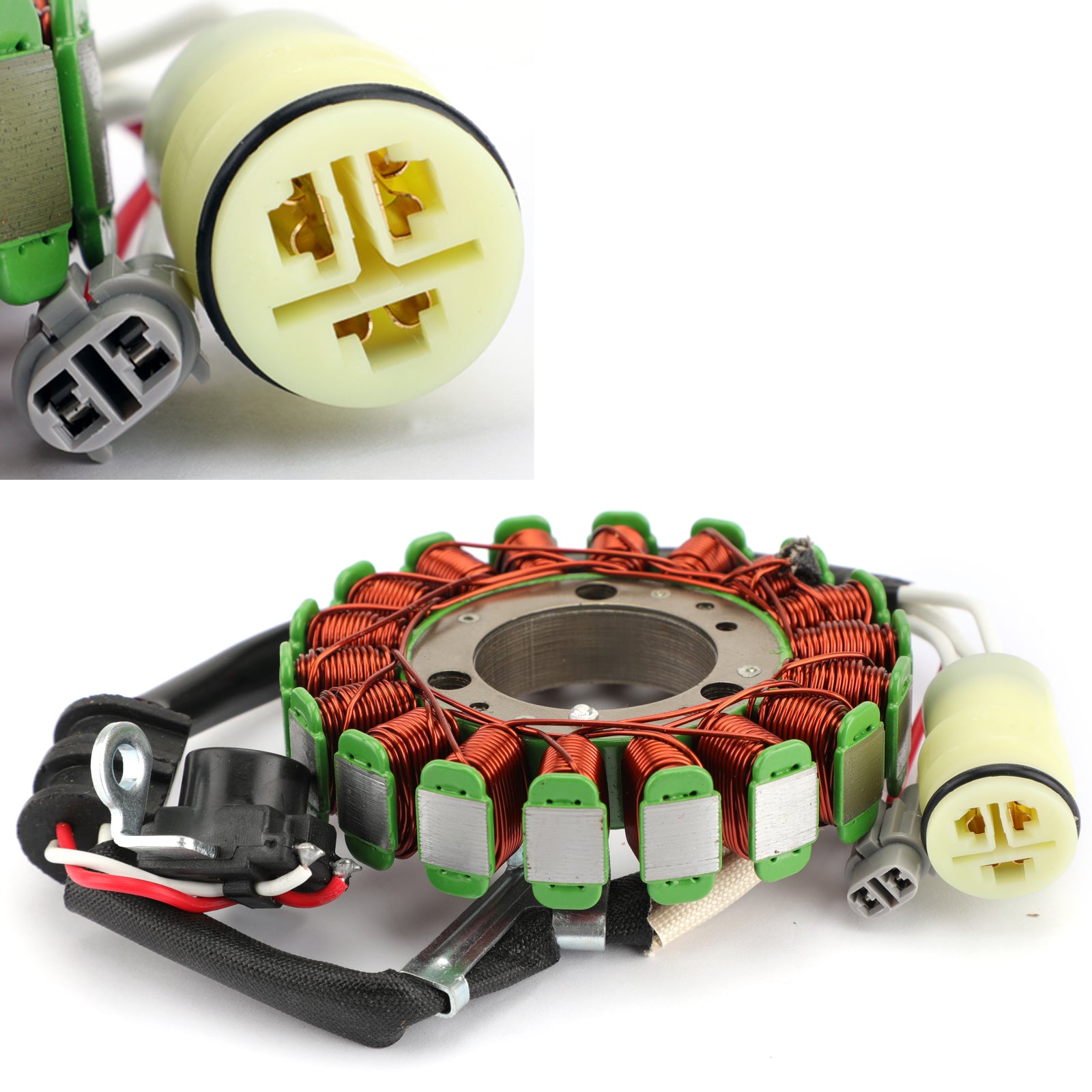 Lichtmaschinensternspule 18 Pole für Yamaha YFZ450 YFZ450R 09-18 18P-81410-00-00 über FedEx