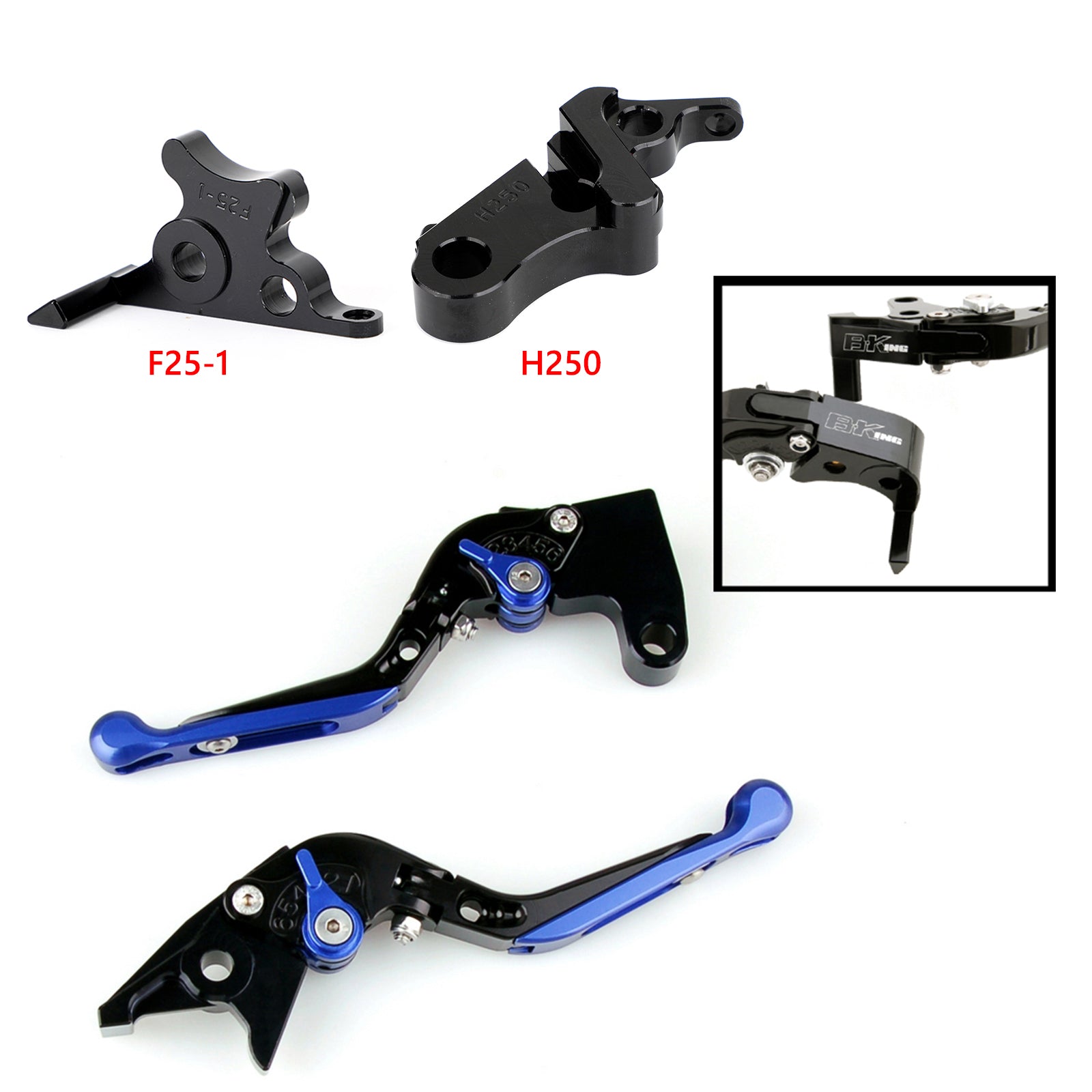 Palanca de freno de embrague ajustable para Honda CBR500R/CB500F 19-21 CBR300R 19-21 Genérico