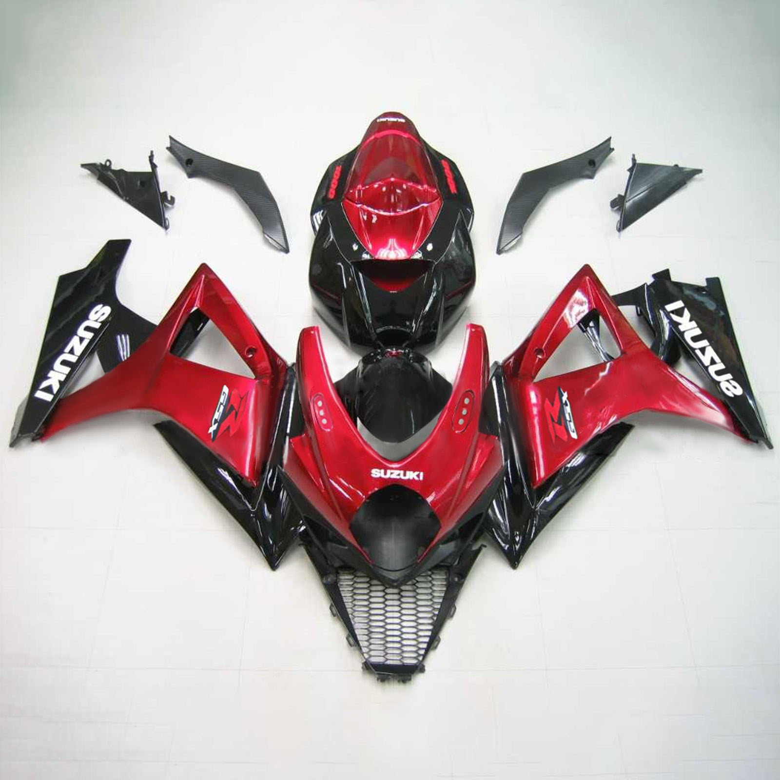 Amotopart 2007-2008 Suzuki GSXR1000 Fairing Red&Black Kit