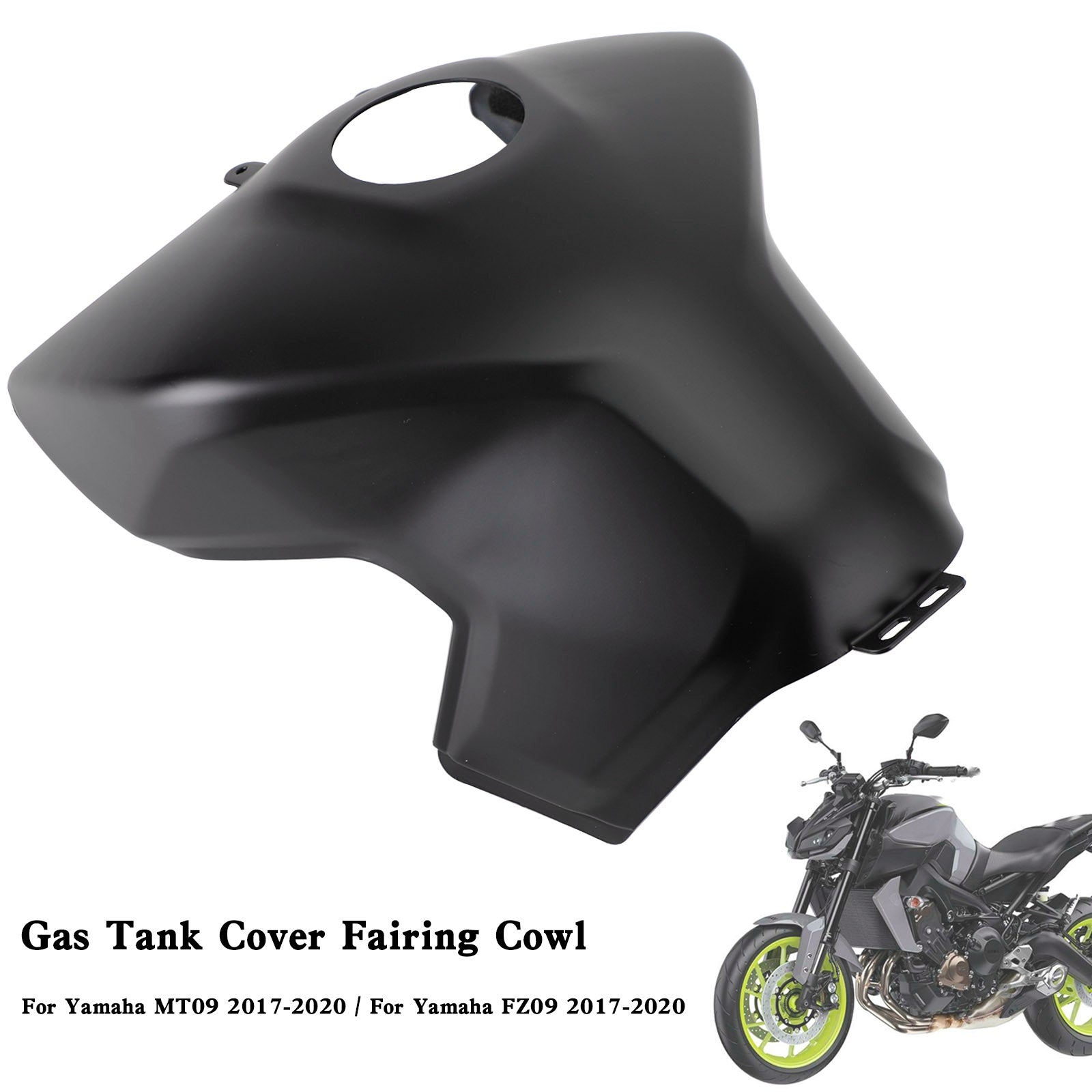 Cubierta de tanque de gasolina, carenado embellecedor para Yamaha MT-09 MT09 FZ09 2017-2020