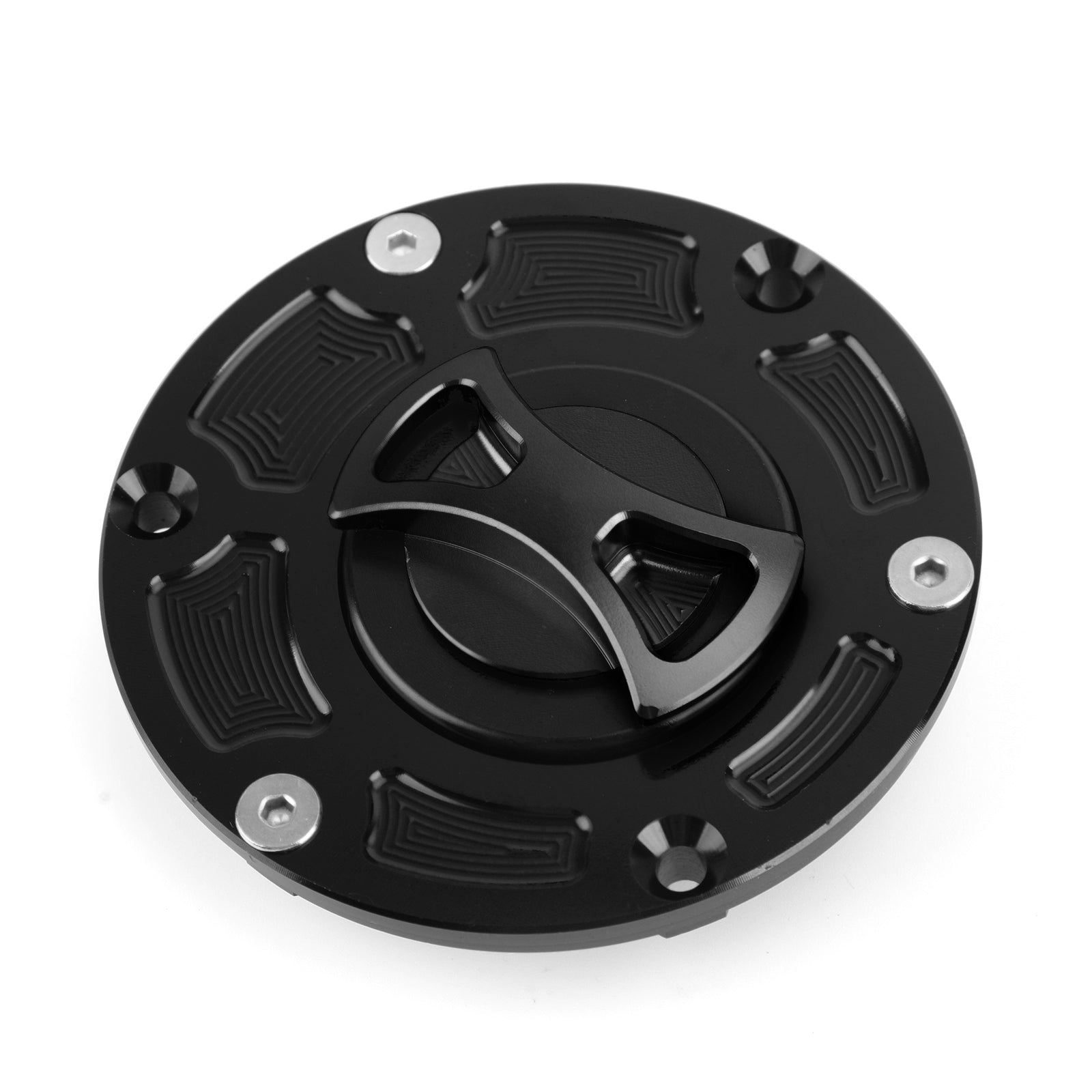 CNC Keyless Kraftstoffgaskappe für Kawasaki ER z 250 300 Ninja EX 2008-2017 Schwarz