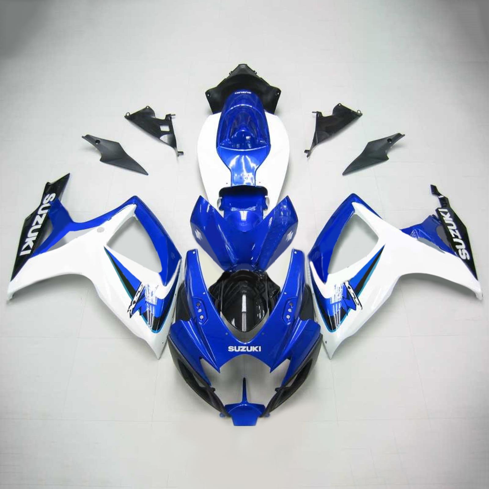 Amotopart 2006-2007 Suzuki GSXR 600/750 Blue&White Style1 Fairing Kit