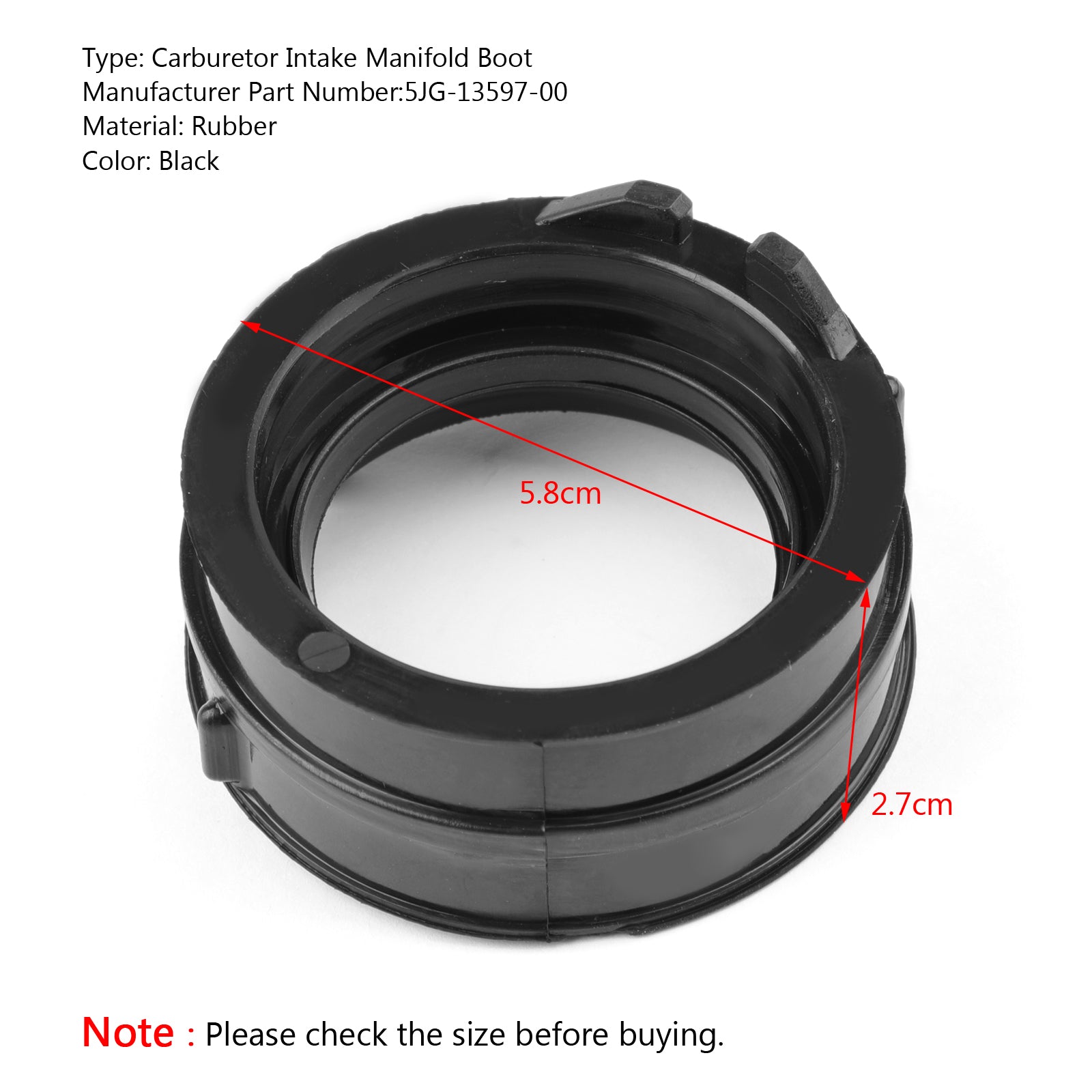 Boot s přívodem k karburátoru pro Yamaha YZ426F WR400F 2000-2002 WR426F 2001-2002