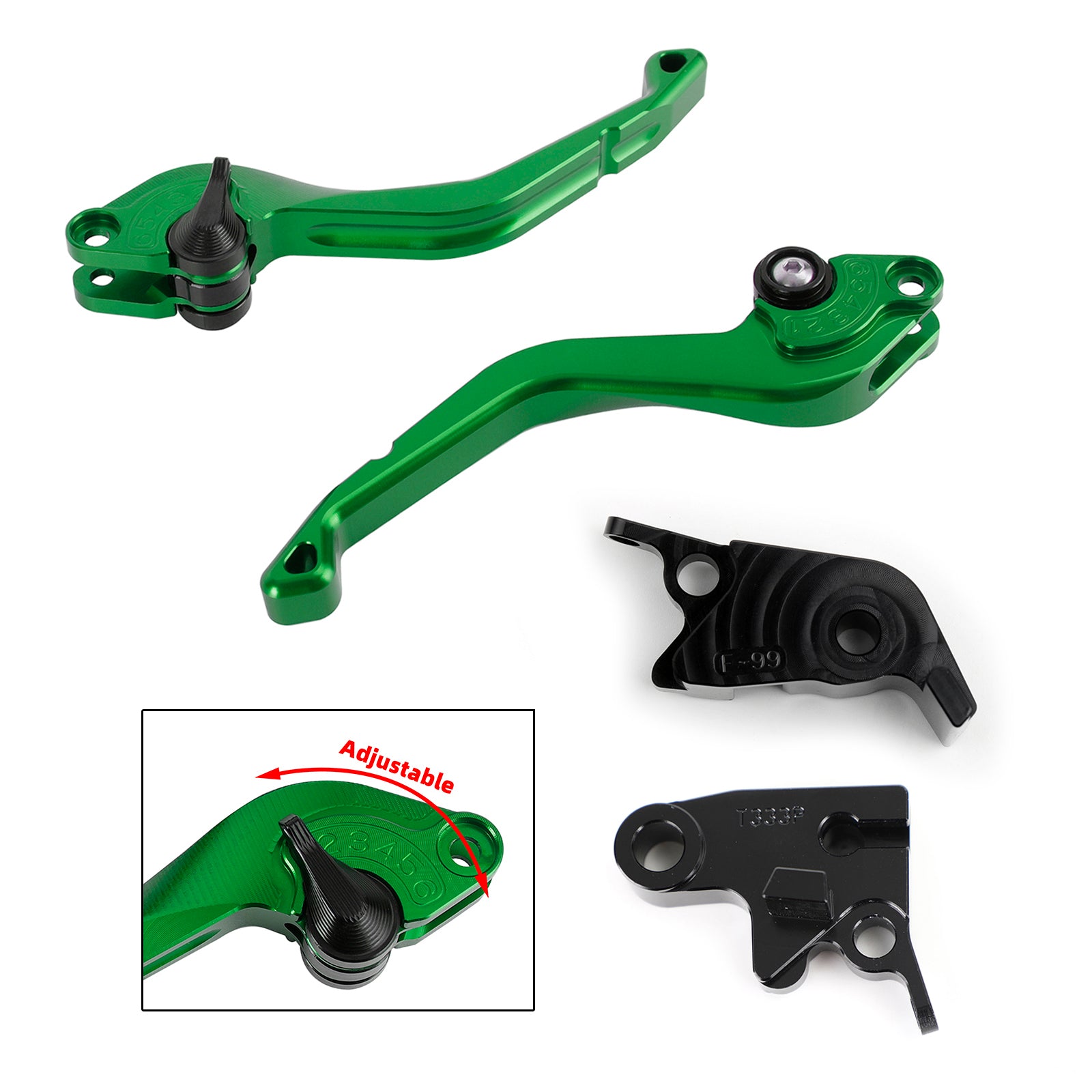 CNC Short Clutch Brake Lever Fit til Triumph Speed Triple R 1050/S 765 R
