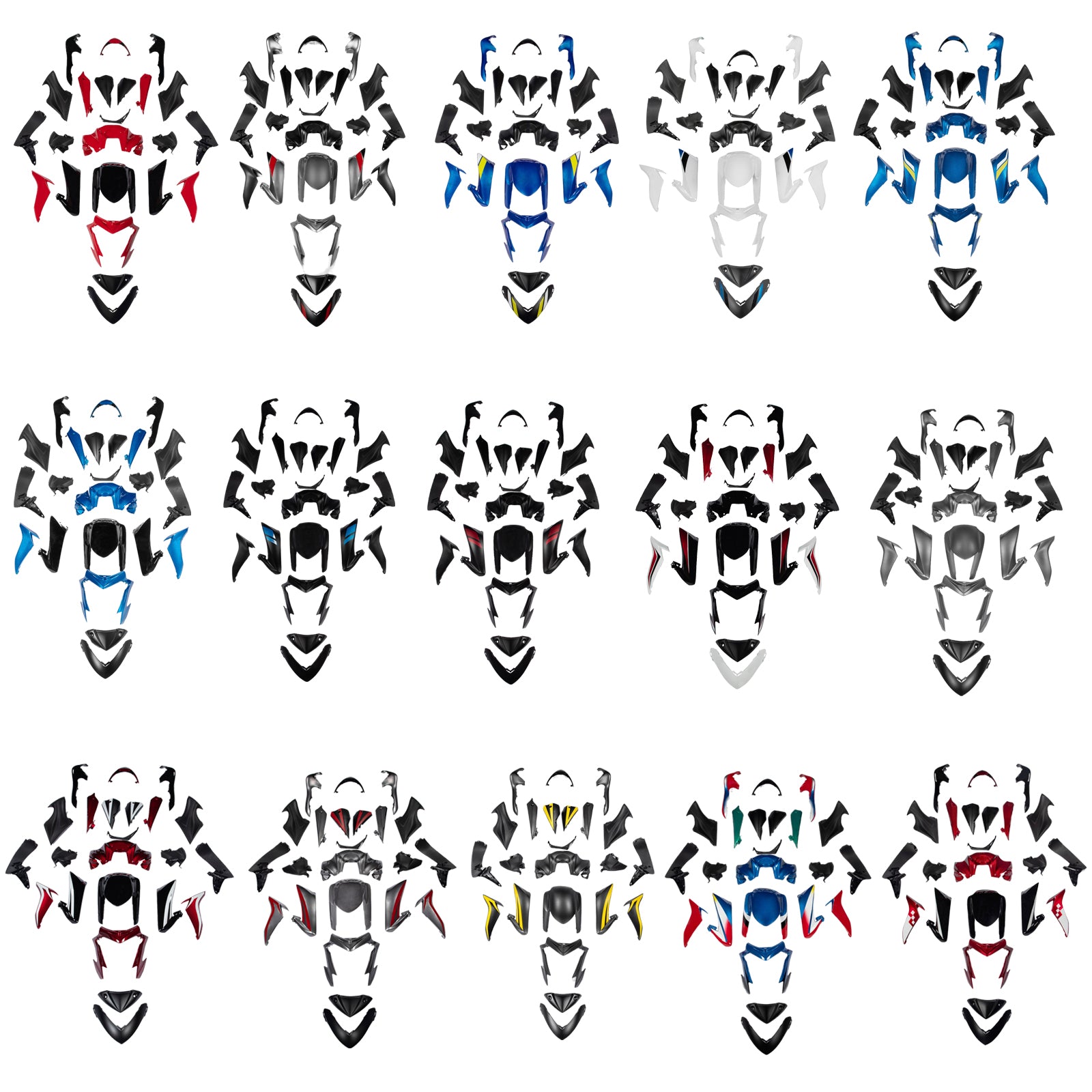 Amotopart (2015–2020) Suzuki GSX-S 1000 Verkleidungssatz Kollektion 2