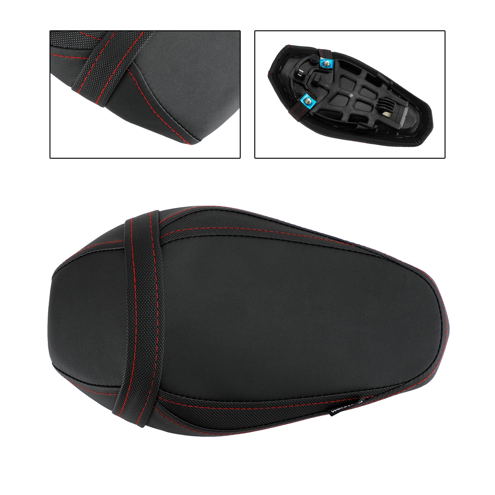 PU-SITZ-Rücksitz-Beifahrerkissen flach für KAWASAKI NINJA Z900 17-22 18 19 Grün