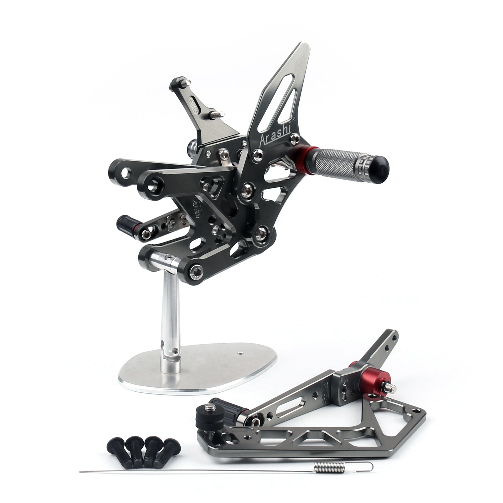 CNC Racing Footrest Reasets Bakuppsättning Fotpinnar för Yamaha YZF R1 2015