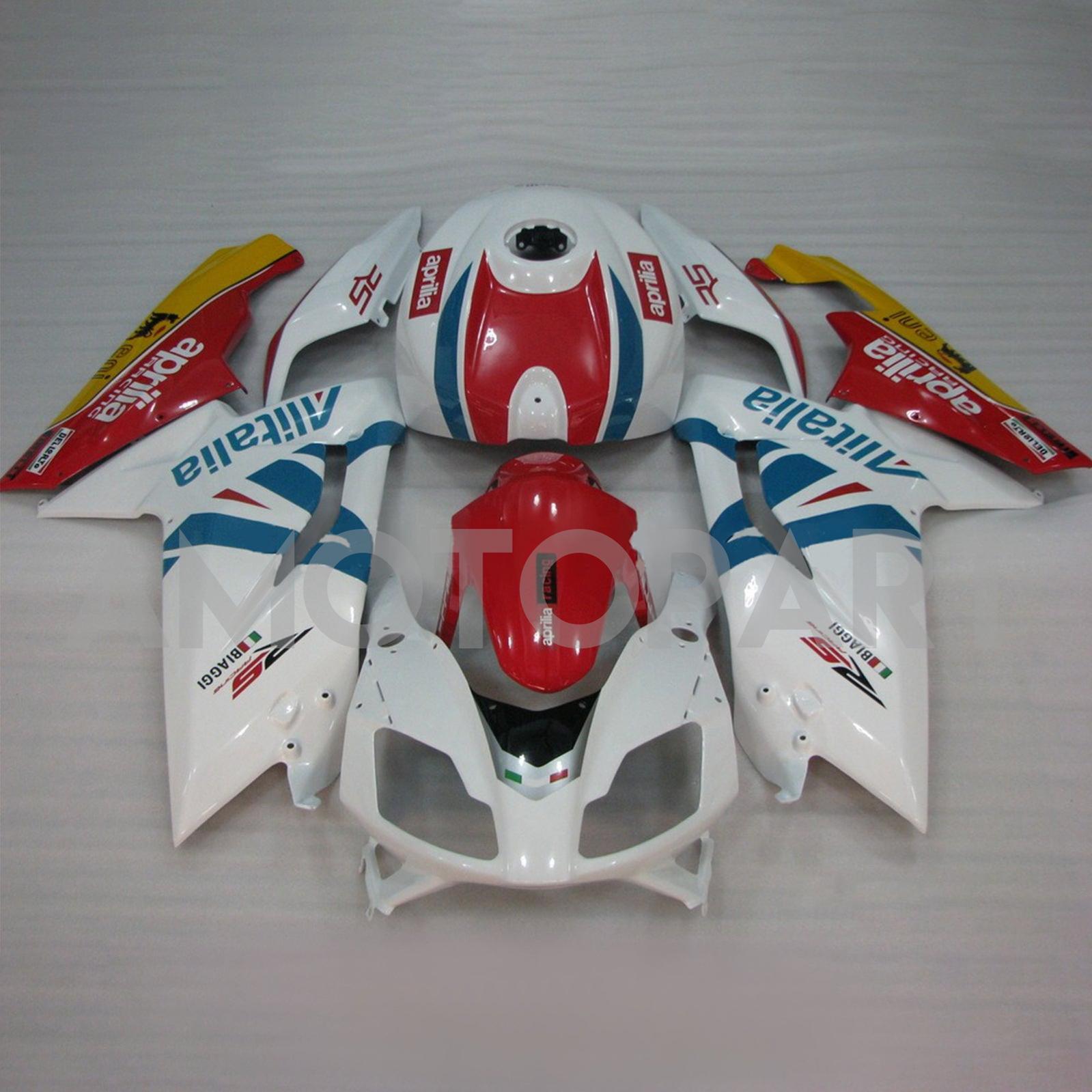 Amotopart Aprilia 2006-2011 RS125 Red&White Style3 Fairing Kit