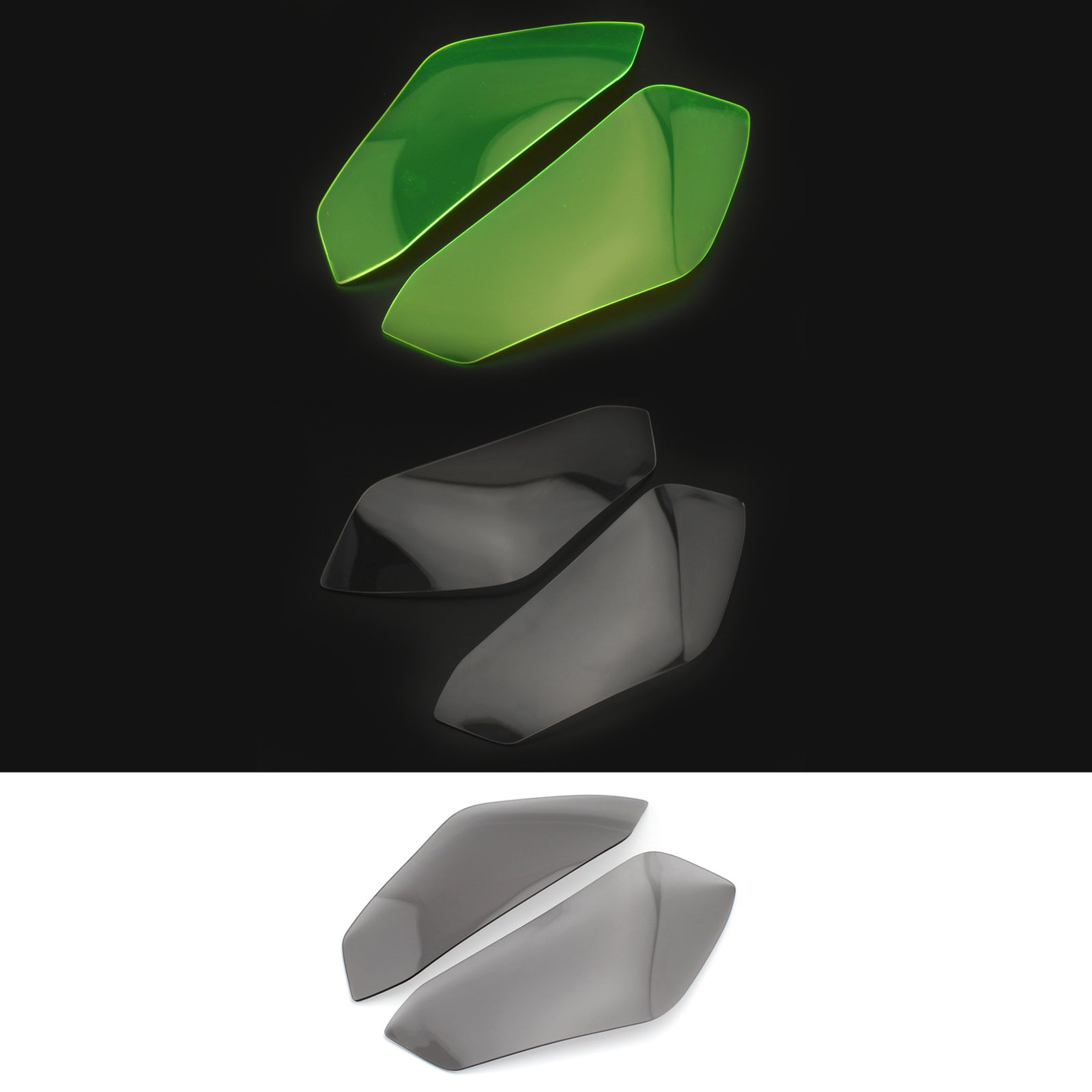 Cubierta de protección de lente de faro delantero compatible con Honda Cbr1000Rr 2017-2020, cuerpo y marco ahumados