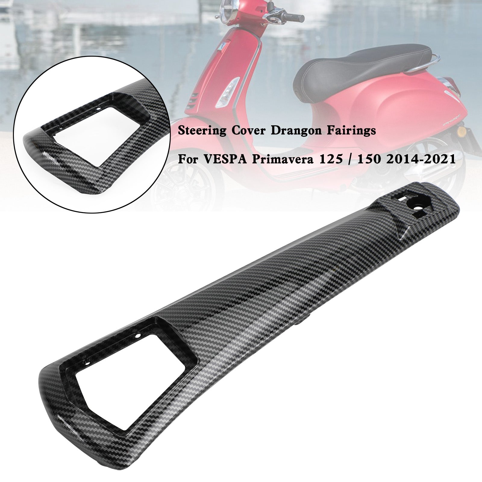 Carenatura copertura clacson in ABS per VESPA Sprint Primavera 125/150 2014-2021