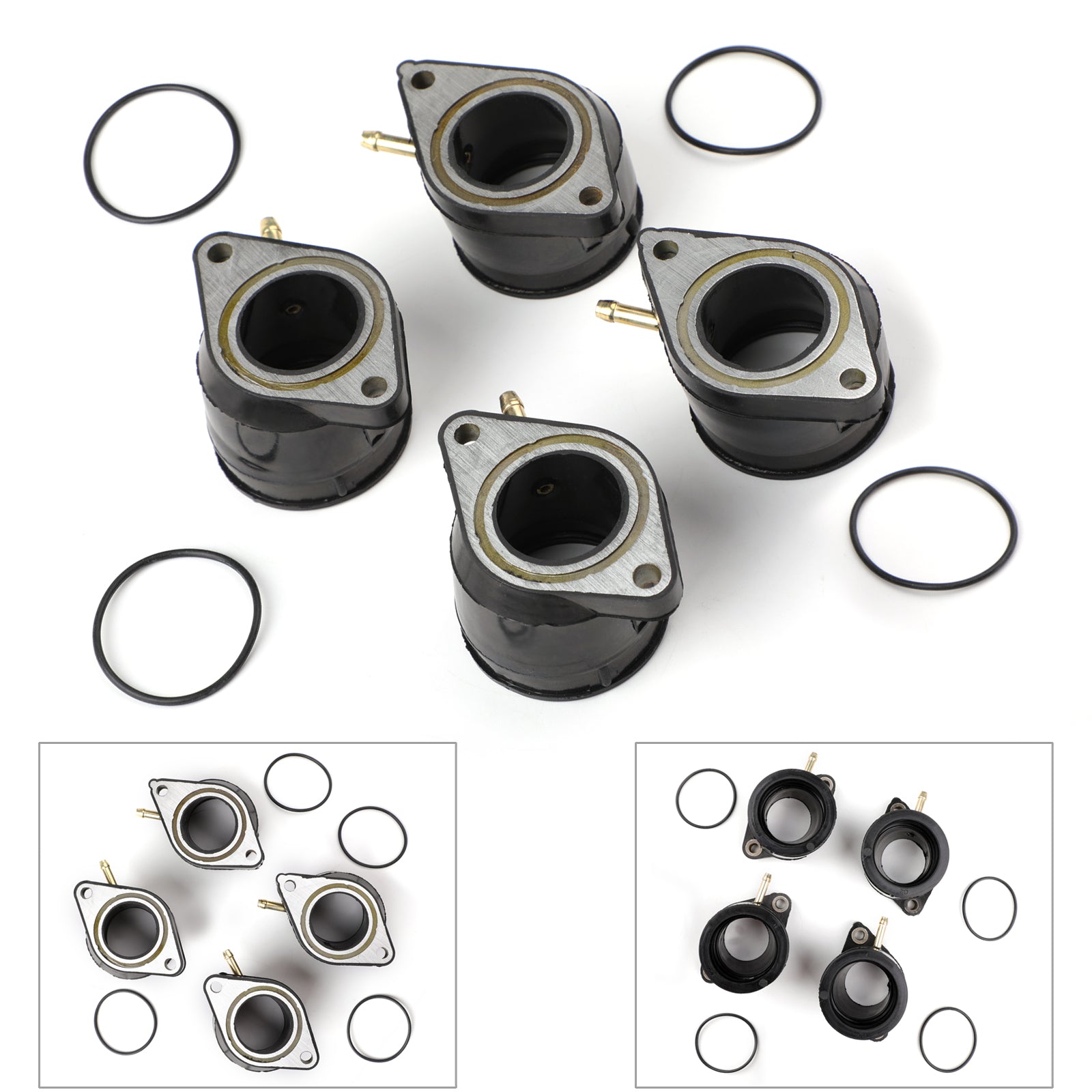 1983-1986 Yamaha XJ900 XJ900F Carburetor Holder Intake Manifold Boot 31A-13596-00 31A-13586-00