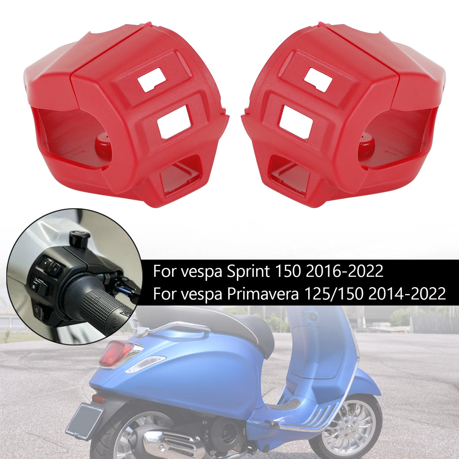 ハンドルバースイッチカバーボタンスプリントプリマベーラ 125 150 2014-2022