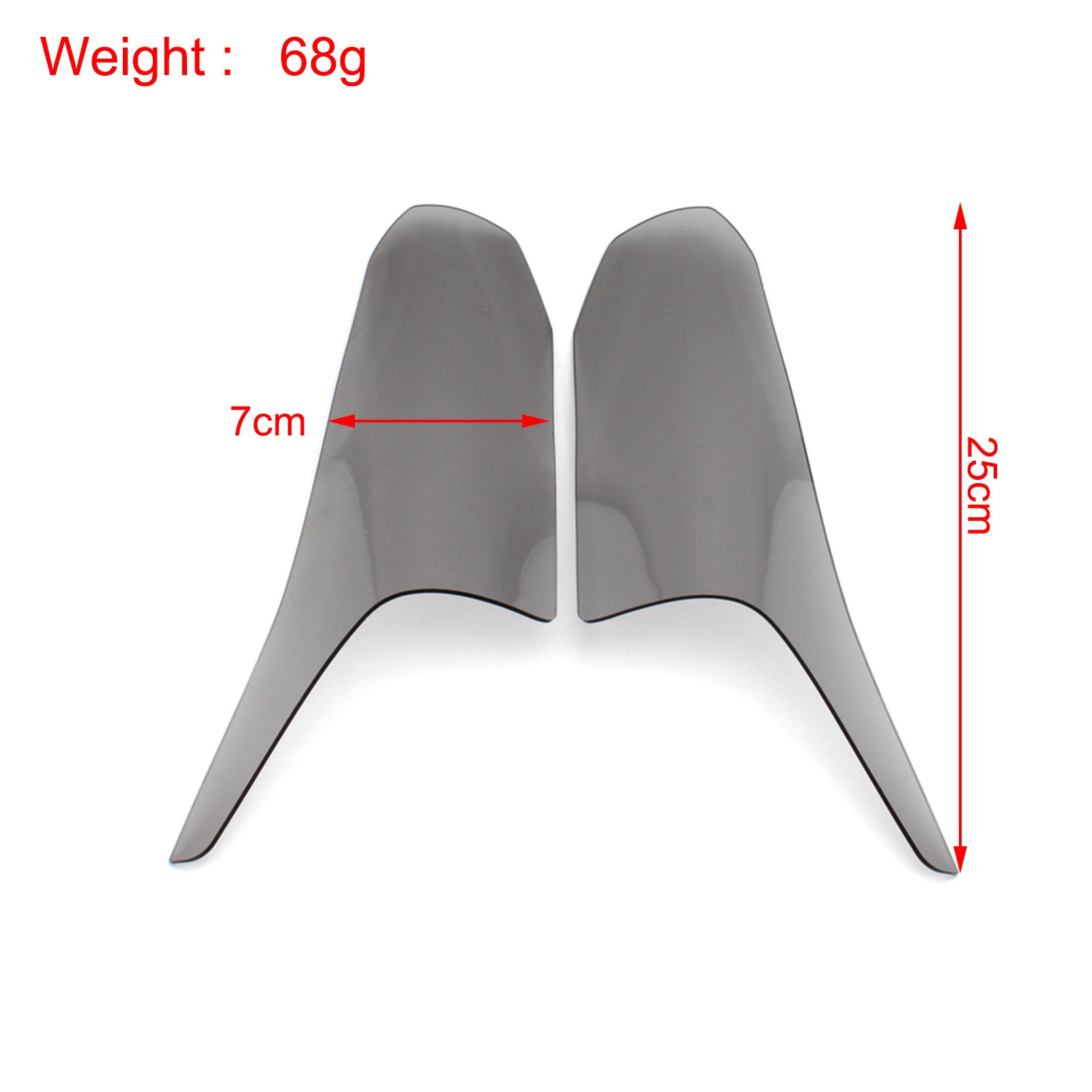 Front forlygte linsevagt Beskyt lampelinse Fit til Honda CBR 650 R 19-21 Røg Generisk