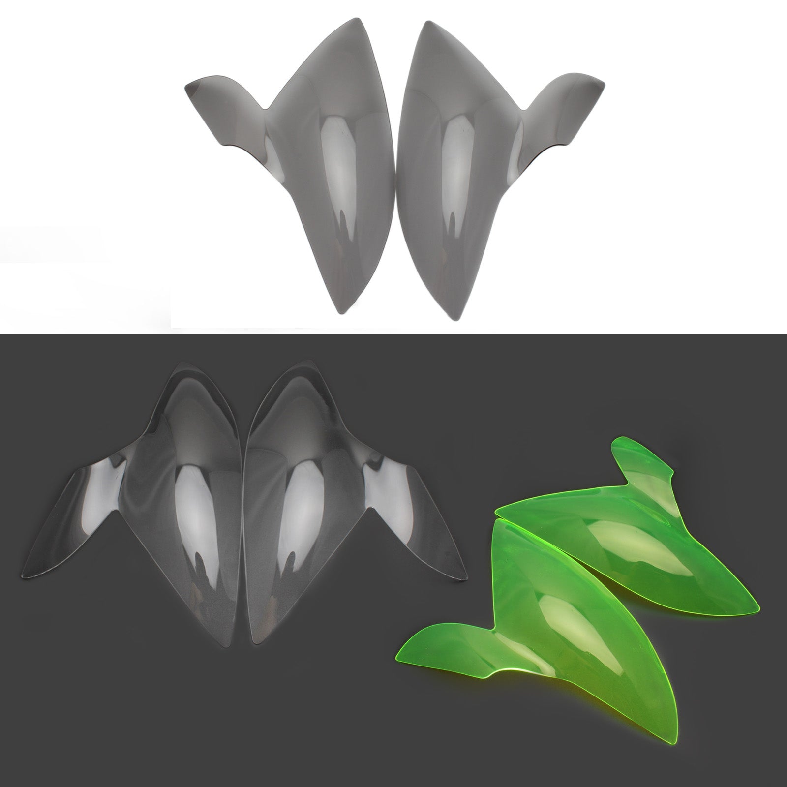 Frontlygterbeskyttelsesdækning Fit til Suzuki GSX-S 1000F 2015-2021 Røggenerisk