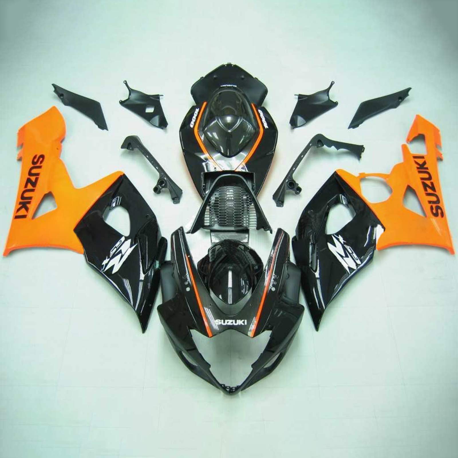 Amotopart 2005-2006 Suzuki GSXR1000 Fairing Orange & Black Kit