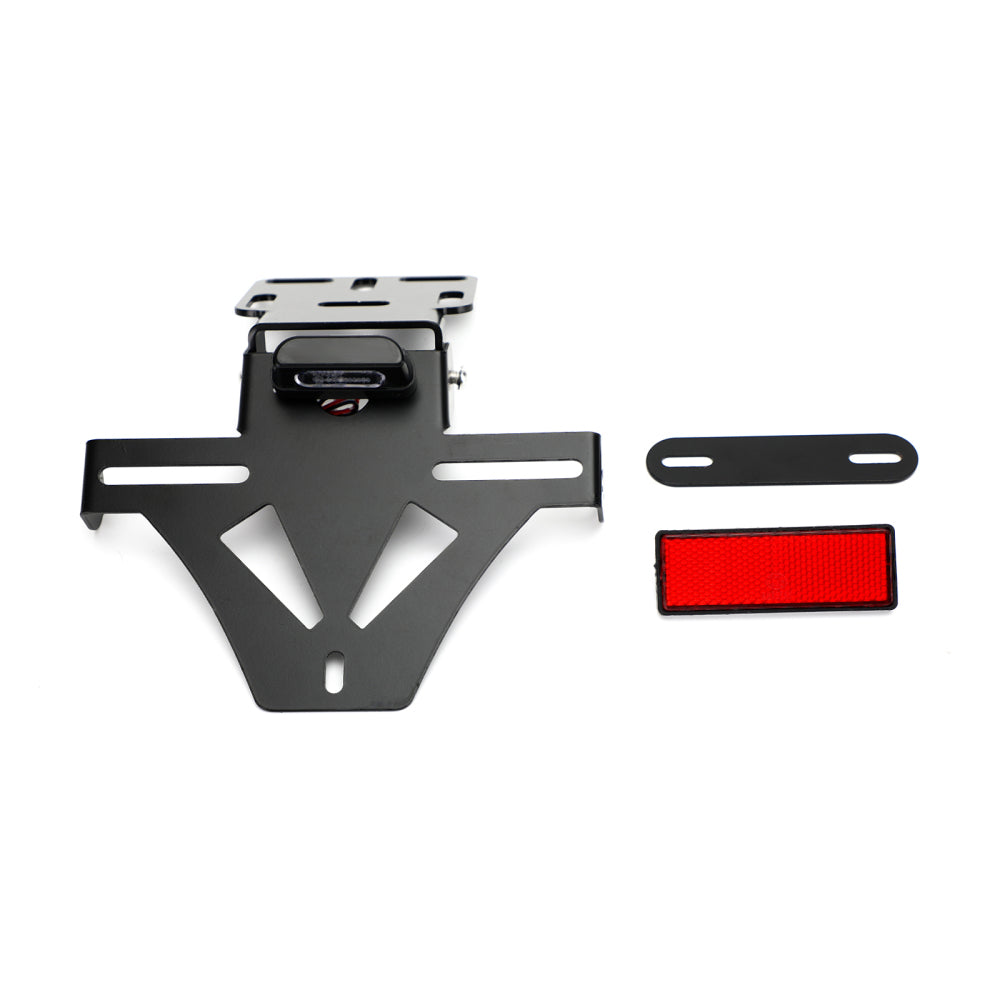 Staffa porta targa universale per moto ad angolo regolabile generica