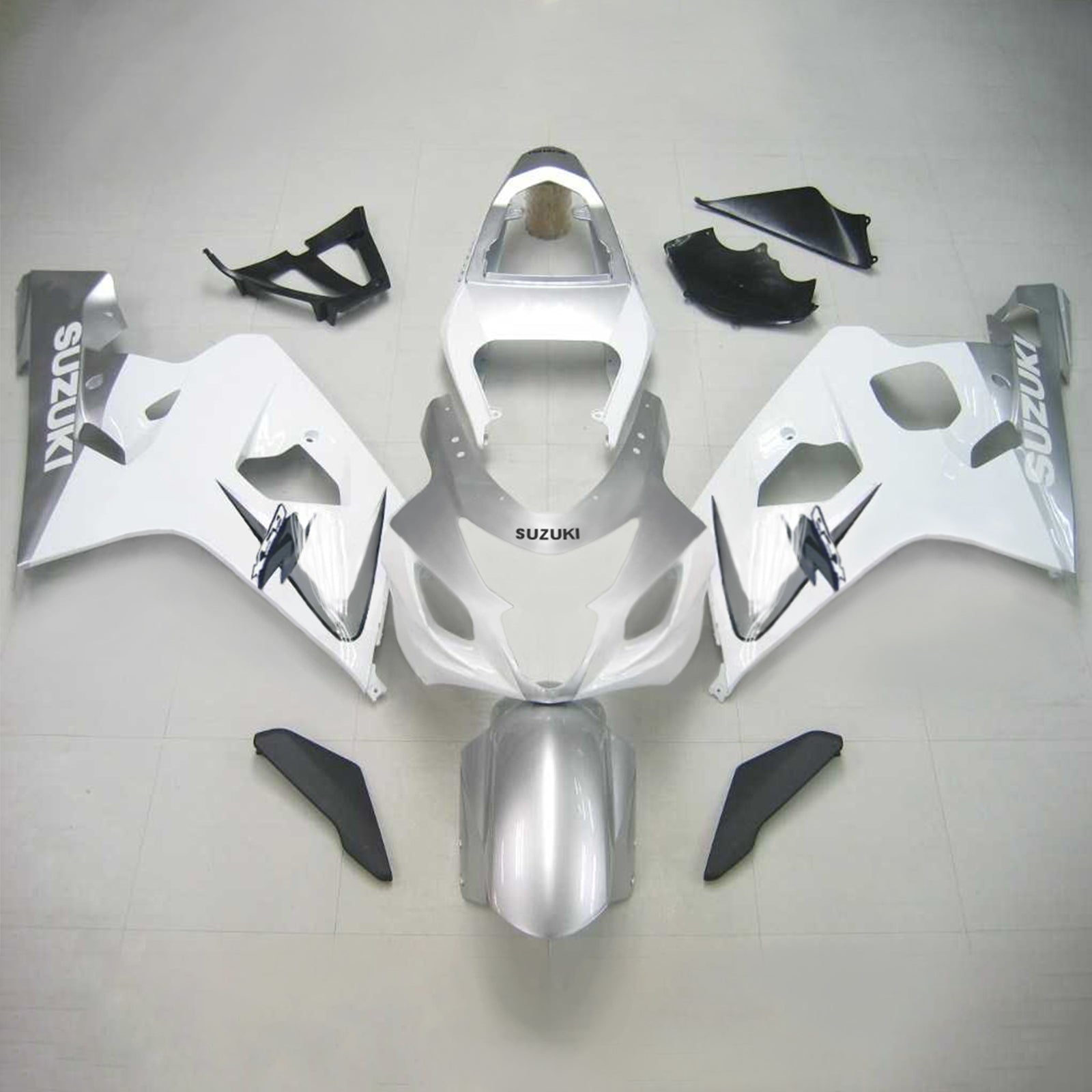 Amotopart Suzuki 2004-2005 GSXR 600/750 Kit de carenagem de lascas brancas