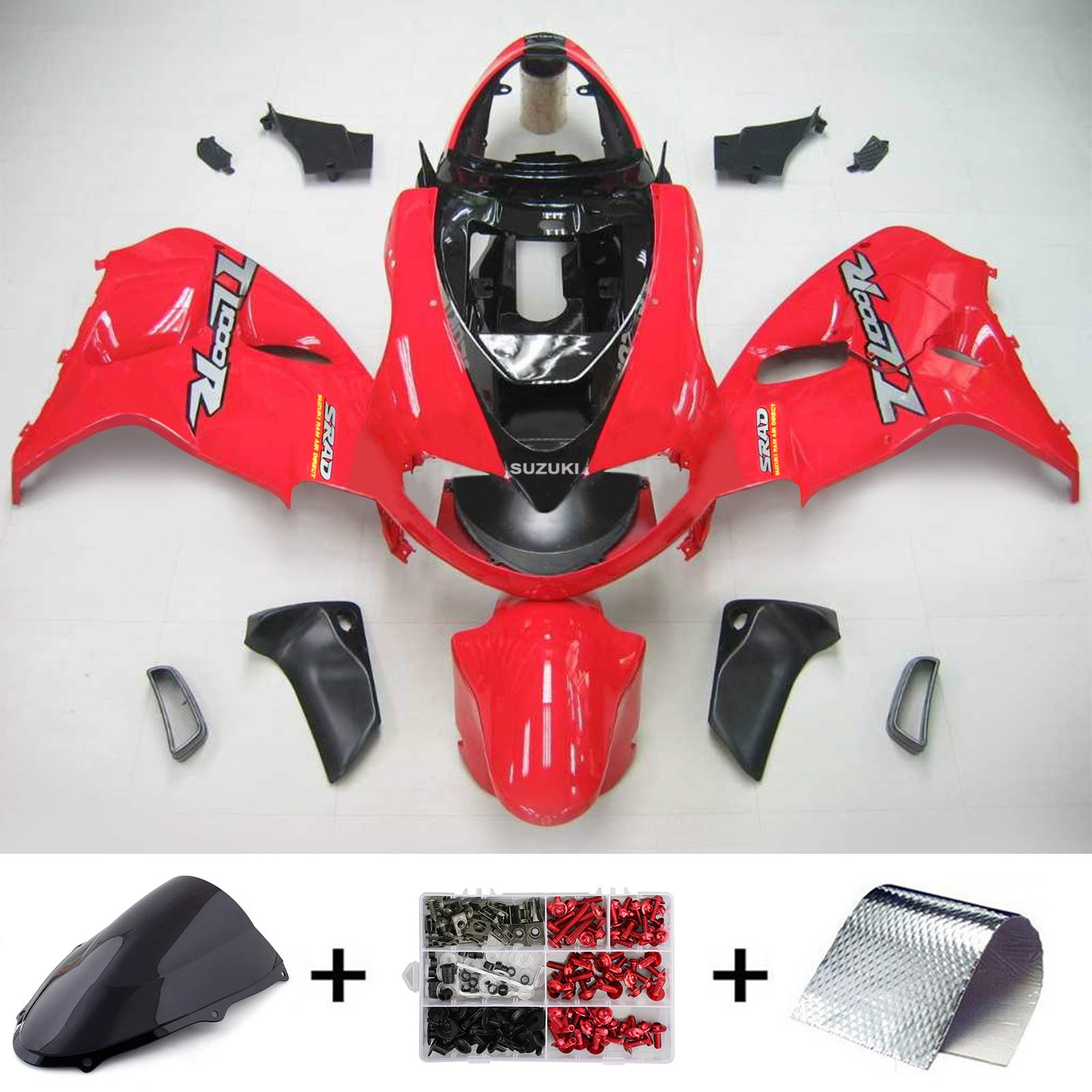 Amotopart 1998-2003 Suzuki TL1000R Fairing Red Kit
