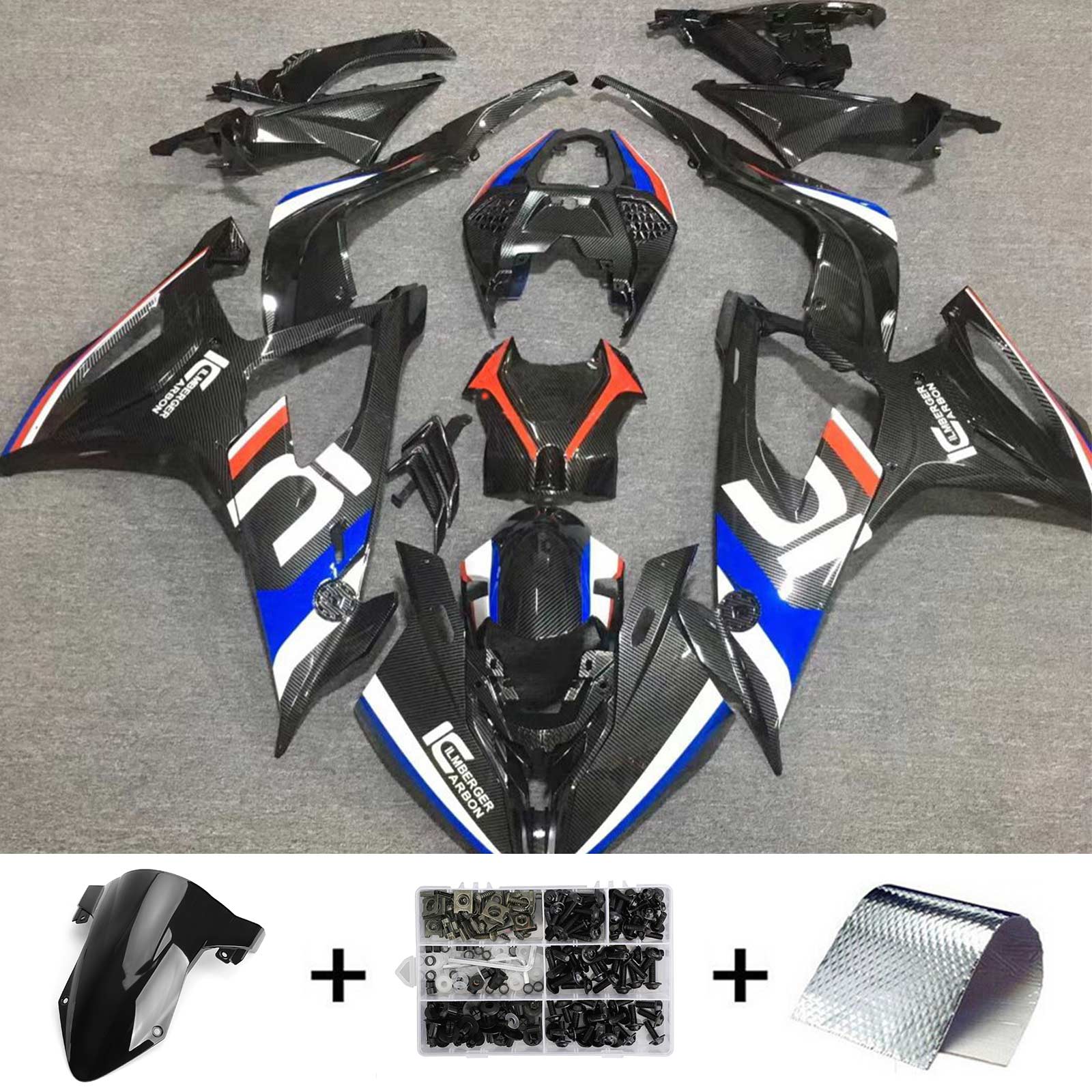 Amotopart 2019-2022 BMW S1000RR/M1000RR Carbon Multi Racing Fairing Kit