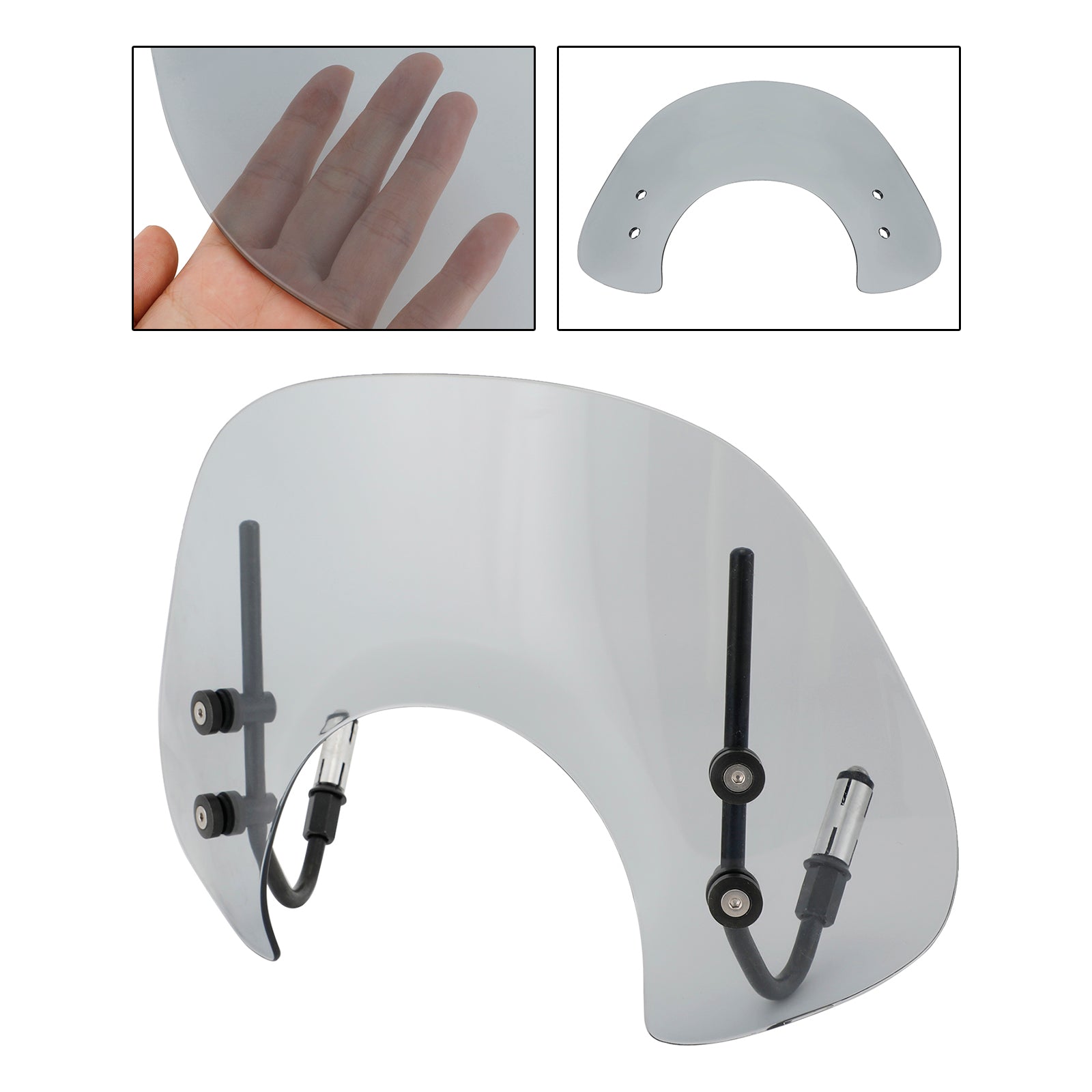 Kort forrude forrude passer til Vespa Primavera 150 2014-2021 generisk