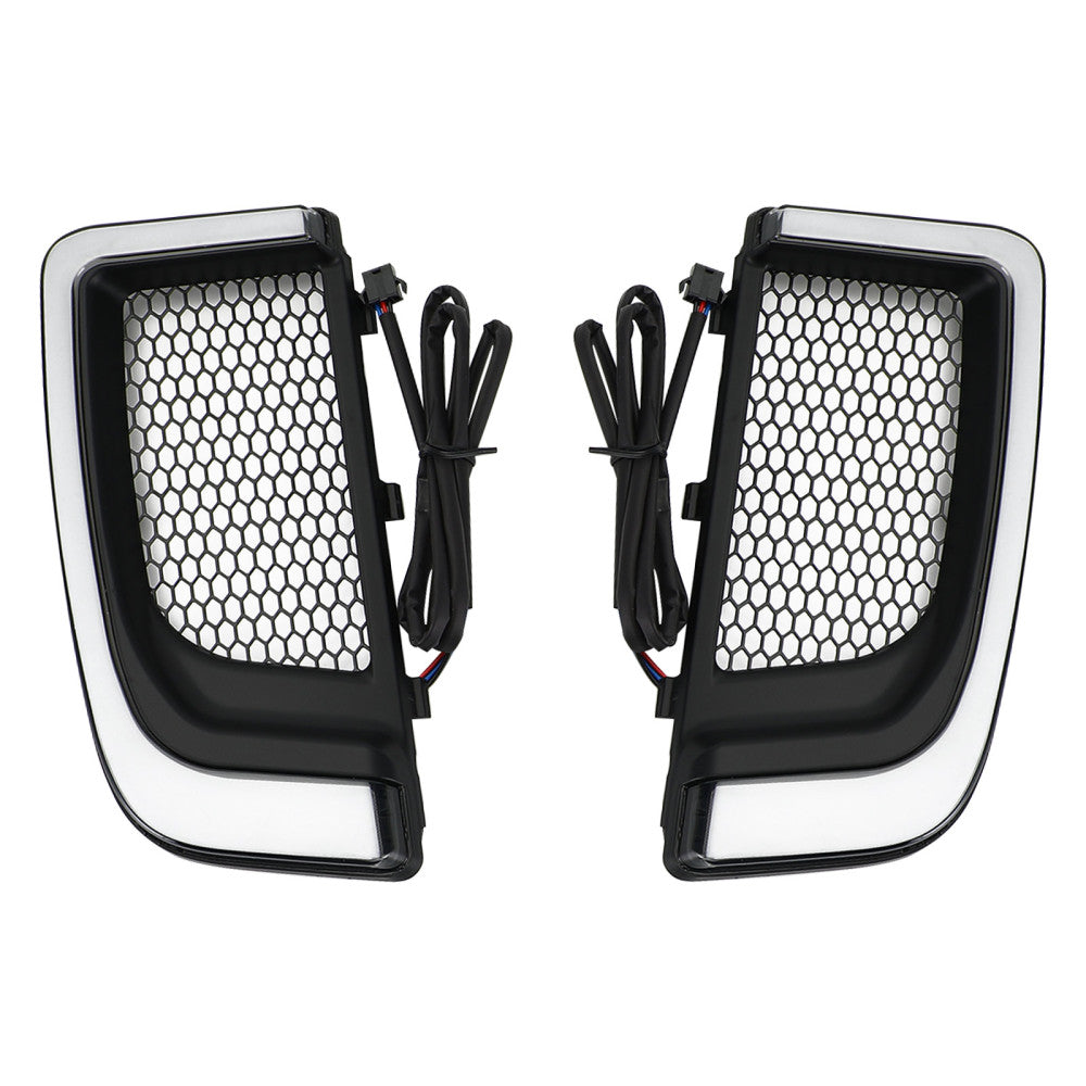 Harley Electra Flh T Road Glide Tracer LED LED NIEDRIGE KAHLEN NEUER GRILLS Lichter