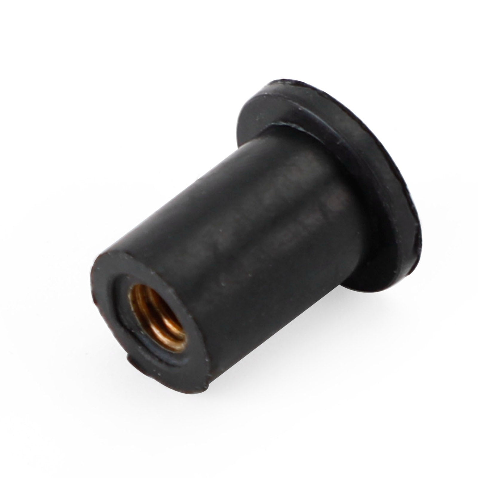 100 X Screen & Fairing Rubber Well Nut M4 Brass Wellnuts 4mm Motorcycle Bike