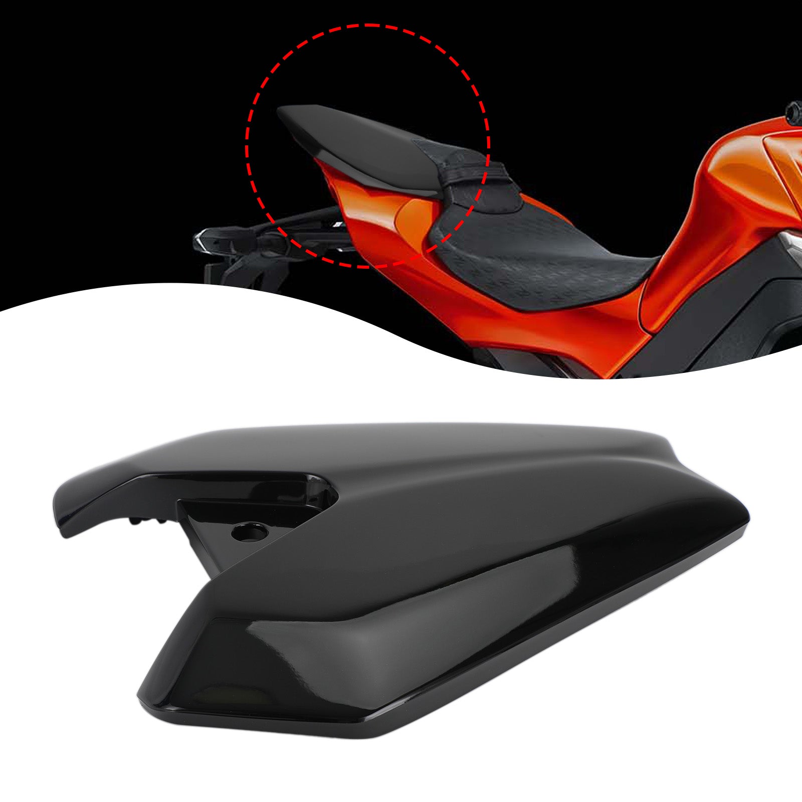 Motorcykel baksäte mässan täcker kåp för kawasaki z1000 2014-2022 generisk