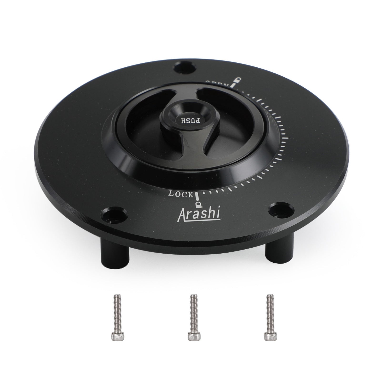 Todos los vehículos Honda de 15 mm y 3 puntos de montaje Tapa de combustible de empuje y giro de liberación rápida sin llave