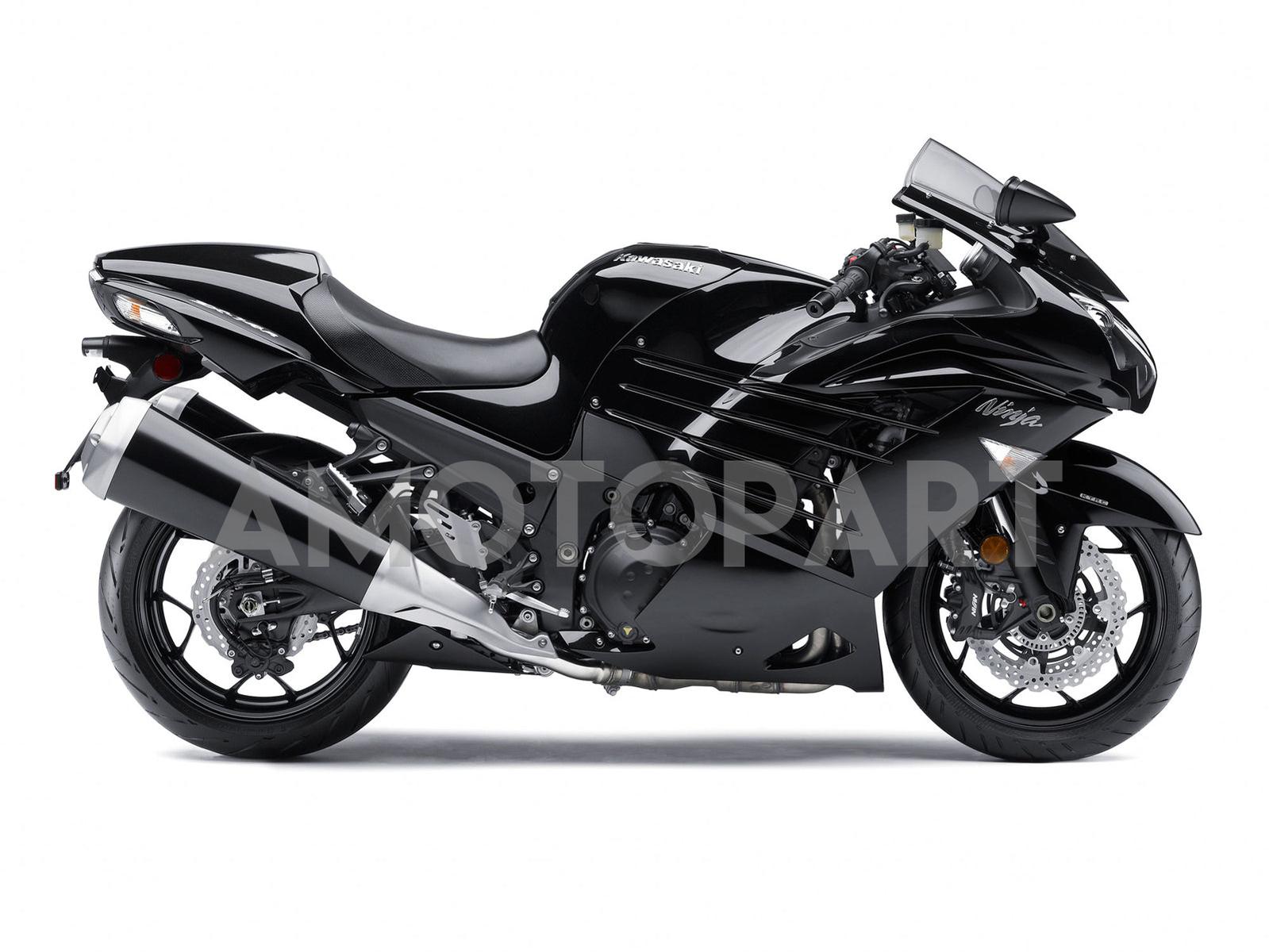 Amotopart Kawasaki 2012-2025 ZX14R Black Fairing Kit