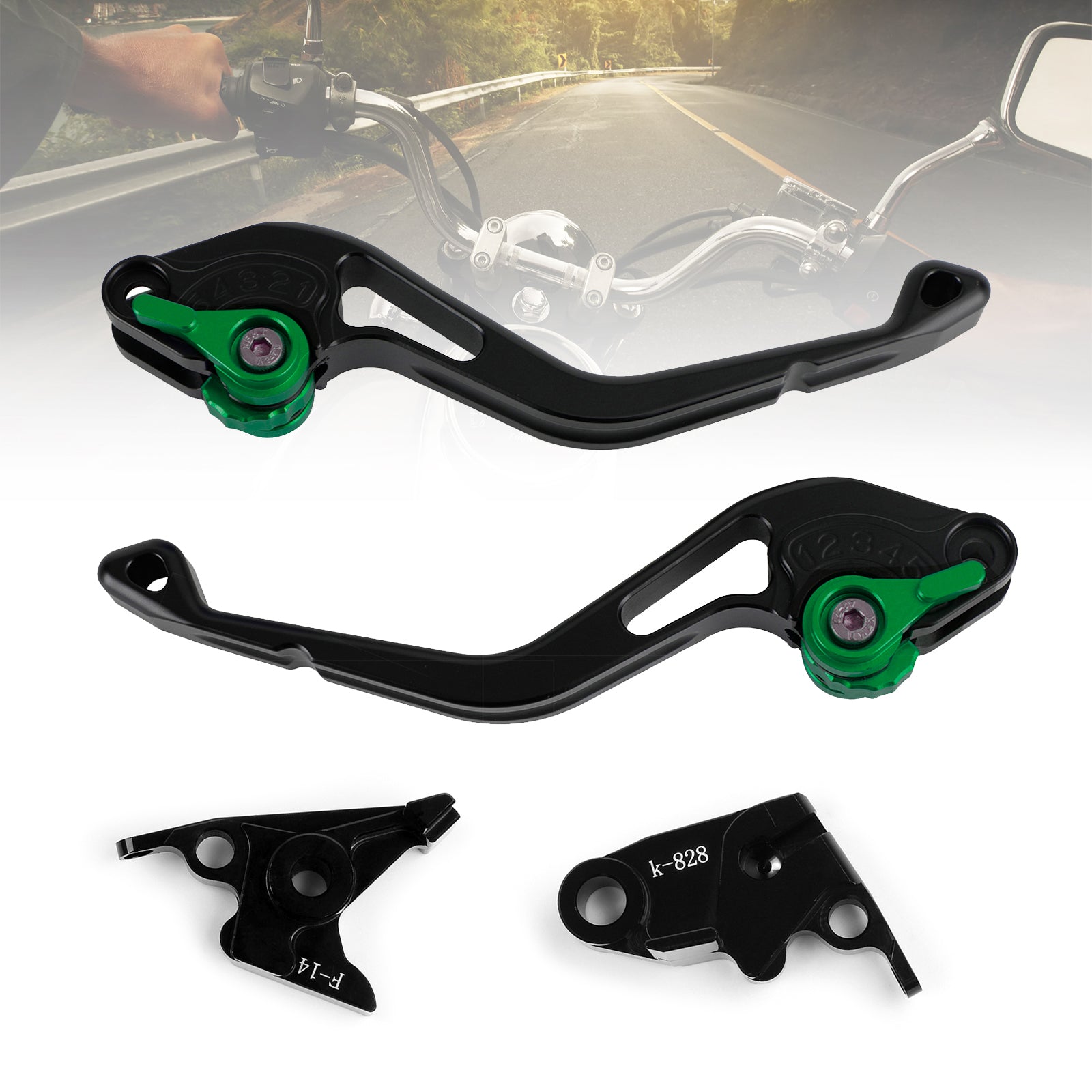NEW Short Clutch Brake Lever fit for Kawasaki ZZR600 ZX6R ZX9R ZX10R Z1000