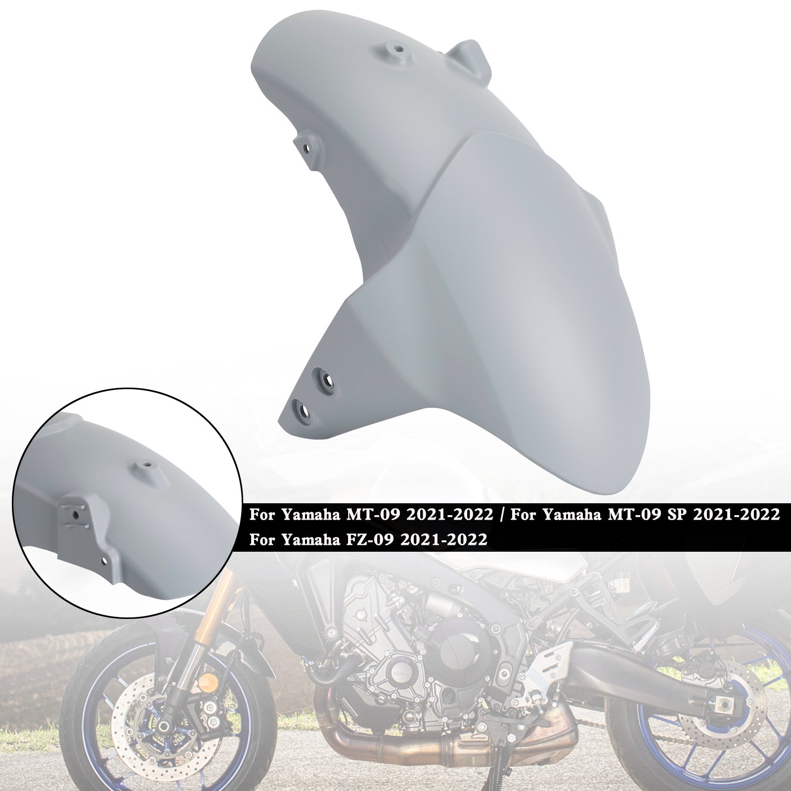 CARDINGO DE MUDA DEL FENDER Front para Yamaha MT-09/SP FZ-09 21-23 XSR900/GP 22-25