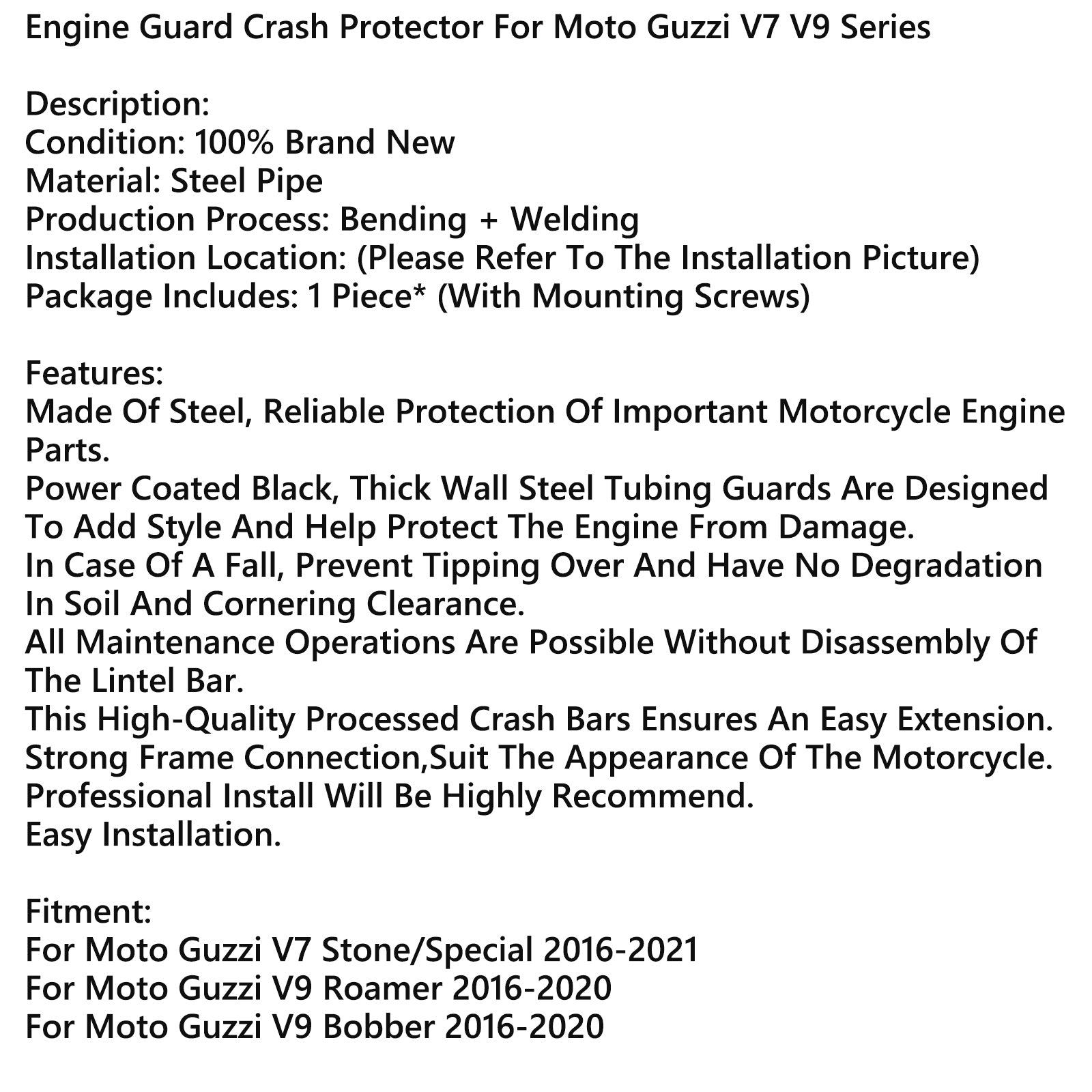 Motorbeschermer frame anti-crash bumper beschermer voor Honda CRF250 CRF250L 17-21 generieke