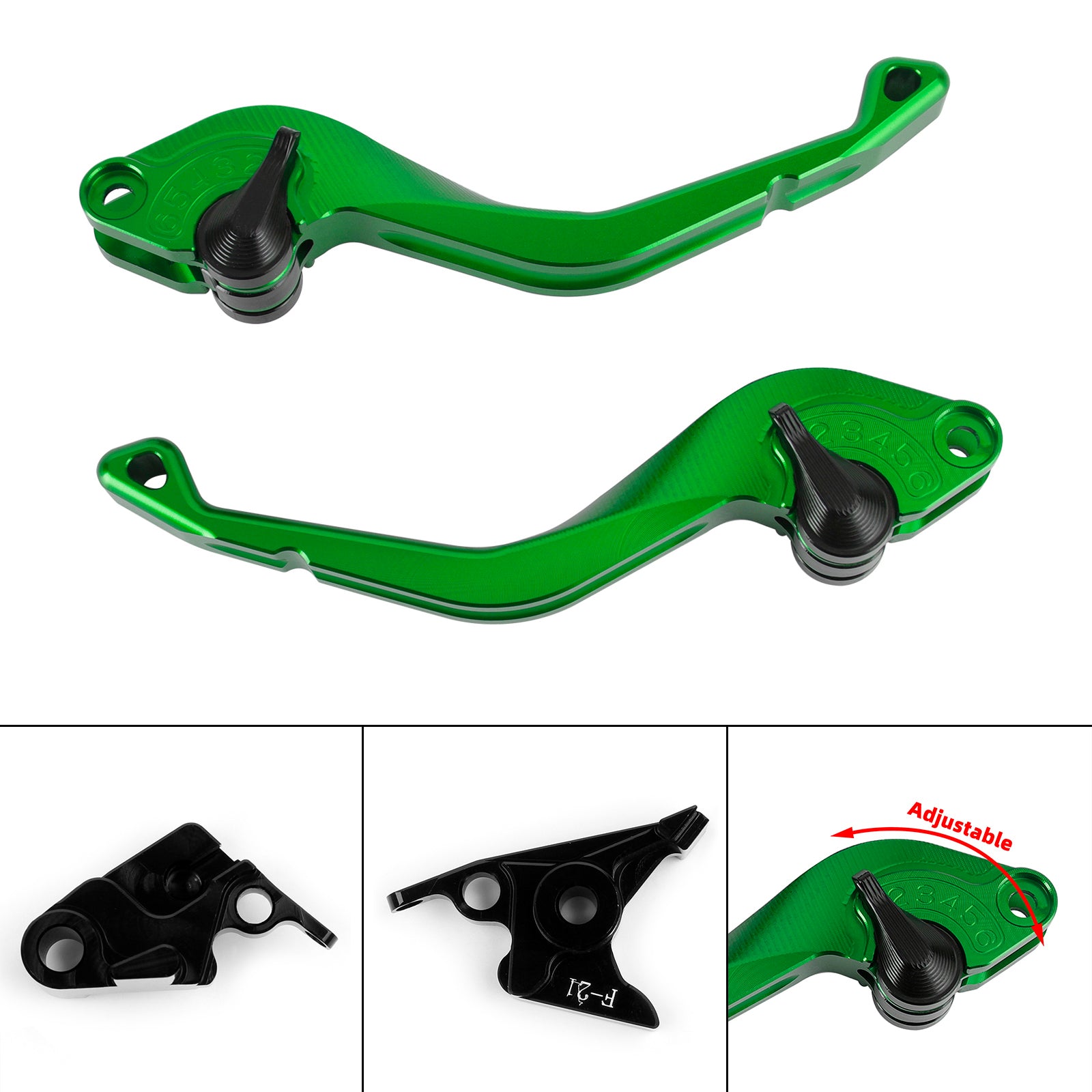 CNC Short Clutch Brake Lever Fit til Kawasaki Z650 Versys 1000 650cc Z900