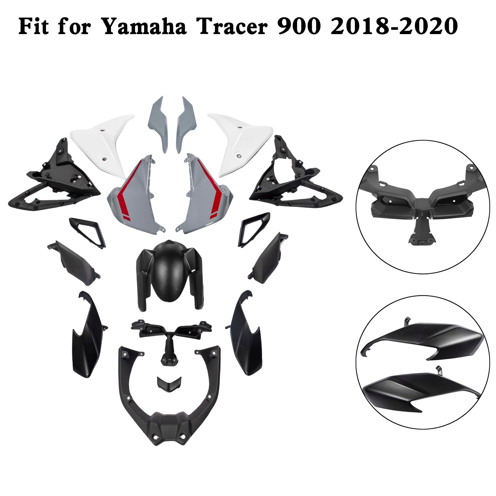 Amotopart Yamaha 2018-2020 Tracer 900 Tracer 900 GT Fairing Kit