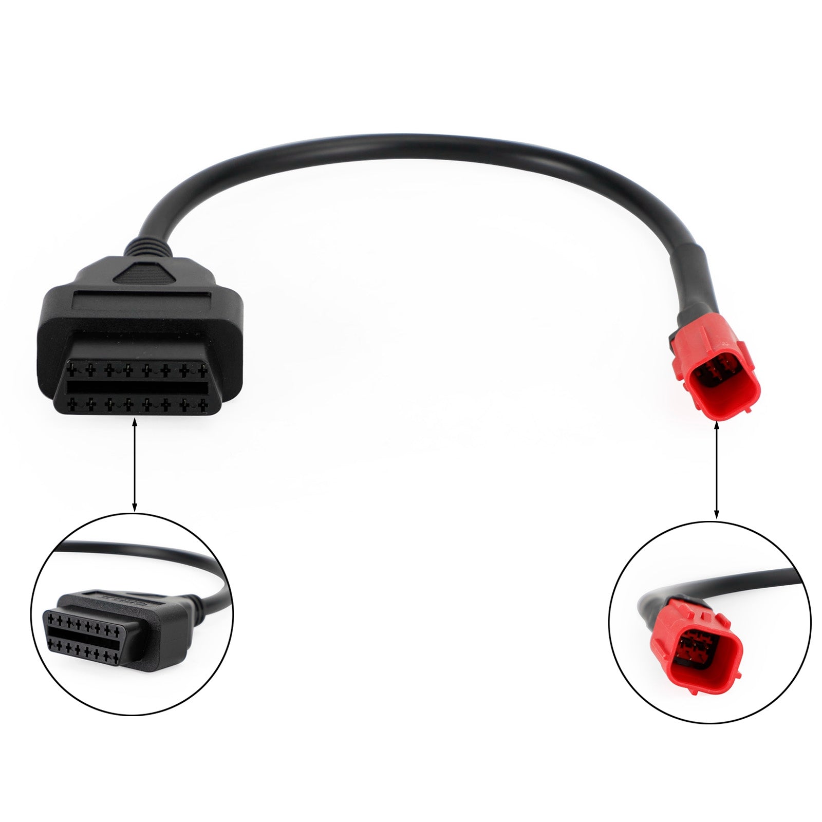 Diagnostic 4 Pin OBD2 Cable Harness Adapter for Honda CBR 1000R, CBR 6