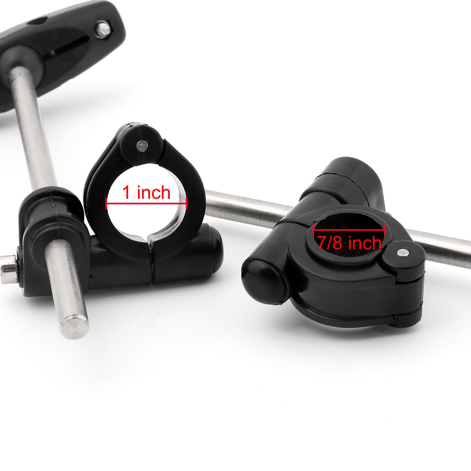 Para-brisa universal para motocicletas 7/8" & 1" Suporte de guidão para Harley Smoke genérico