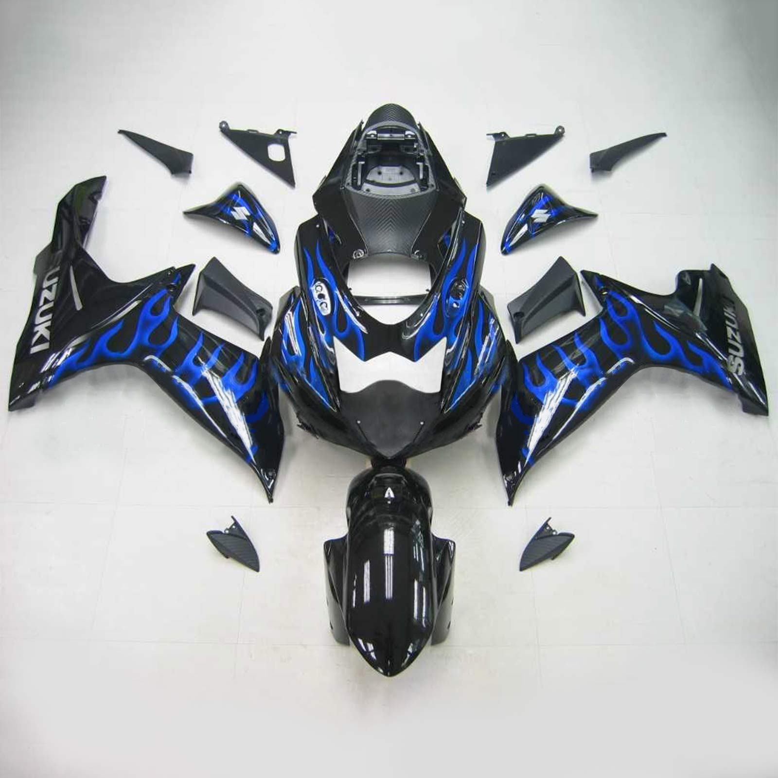Amotopart Suzuki 2011-2026 GSXR 600/750 Blue Black Fairing Kit