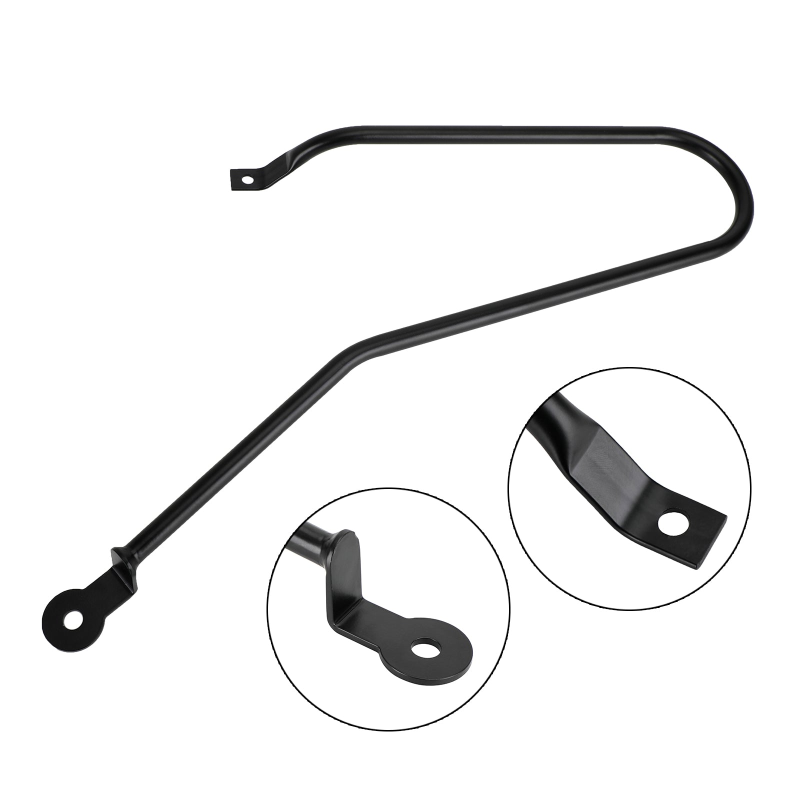 Seitensatteltasche Montagehalterung Schwarz Passform für Triumph T100/T120 16-22 900 Rechte