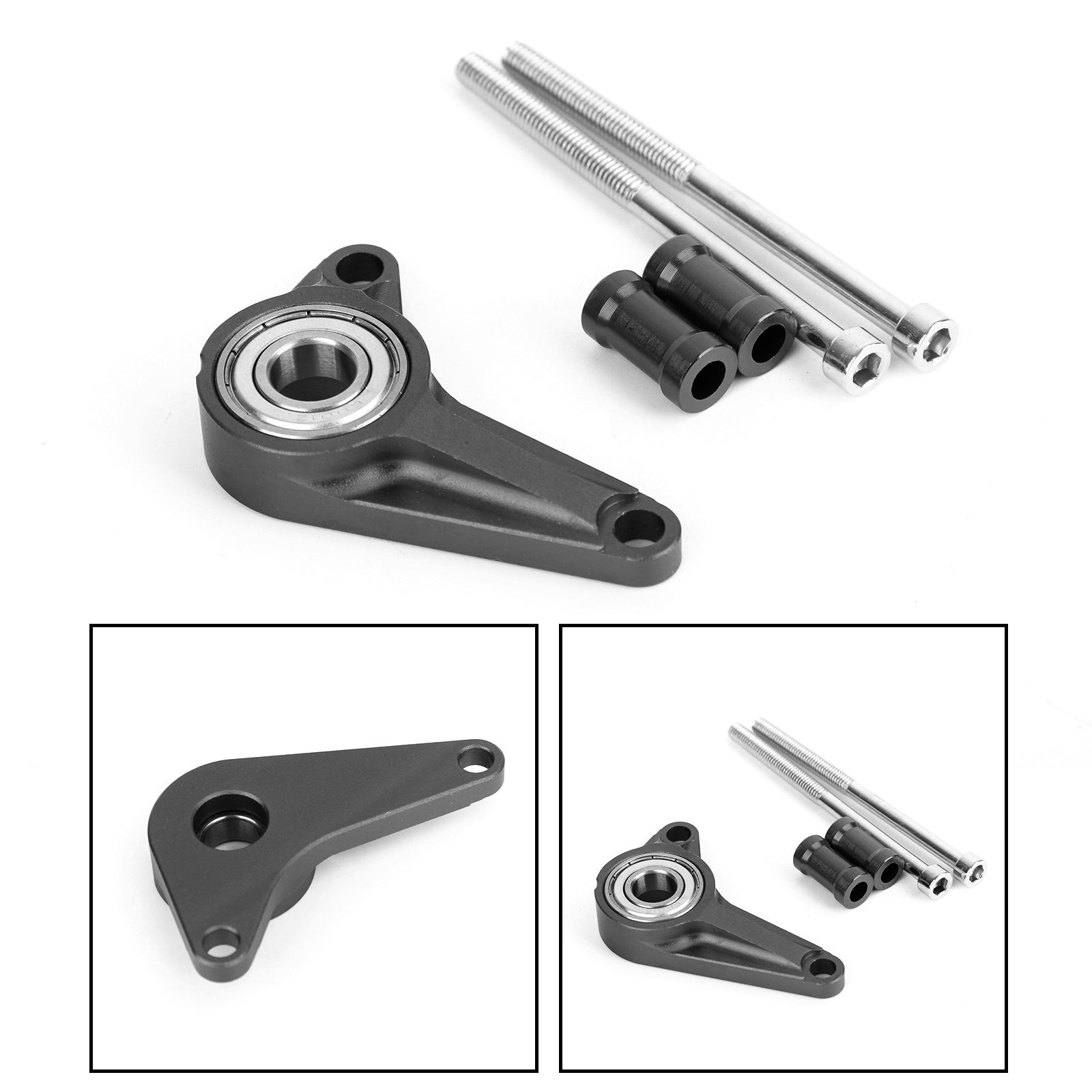 Honda MSX125 Grom 125 13-15 MSX125SF Grom 125 16-19 Shifting Gear Stabilizer w/ Mounting Bolts Black