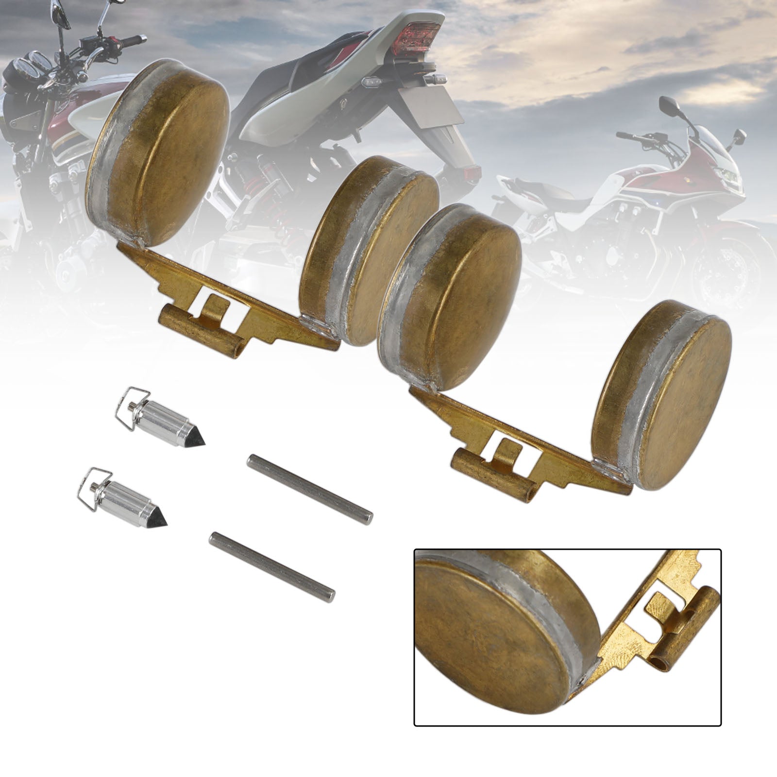 2X Carburetor Repair Kit Float fit for Honda CB100 CB350 XL100 XL125 XL175 SL100 Generic
