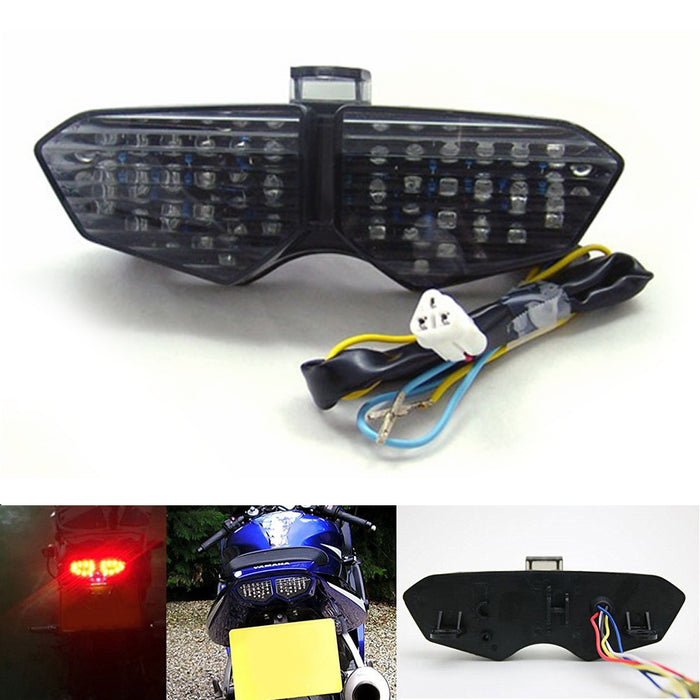 03-05 Yamaha YZF R6 & 06-08 Yamaha YZF R6S Integrated LED TailLight Turn Signals Smoke
