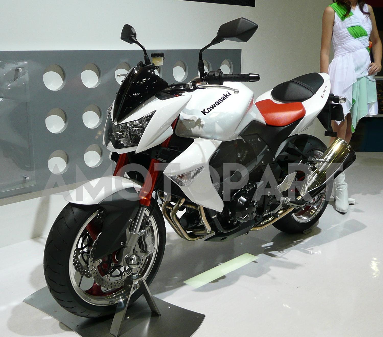 Amotopart 2007-2009 Kawasaki Z1000 White Fairing Kit