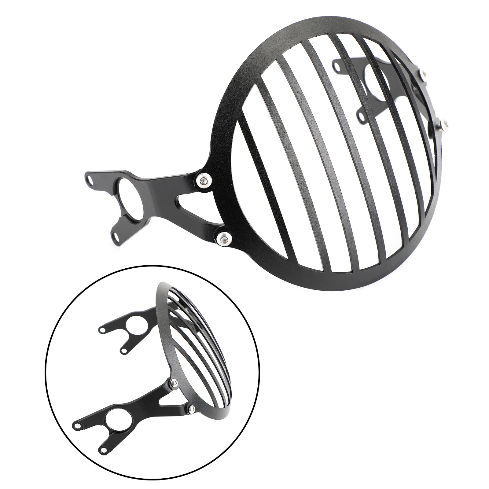 Protetor de tampa do farol de alumínio preto para Yamaha XSR 900 2016-2019