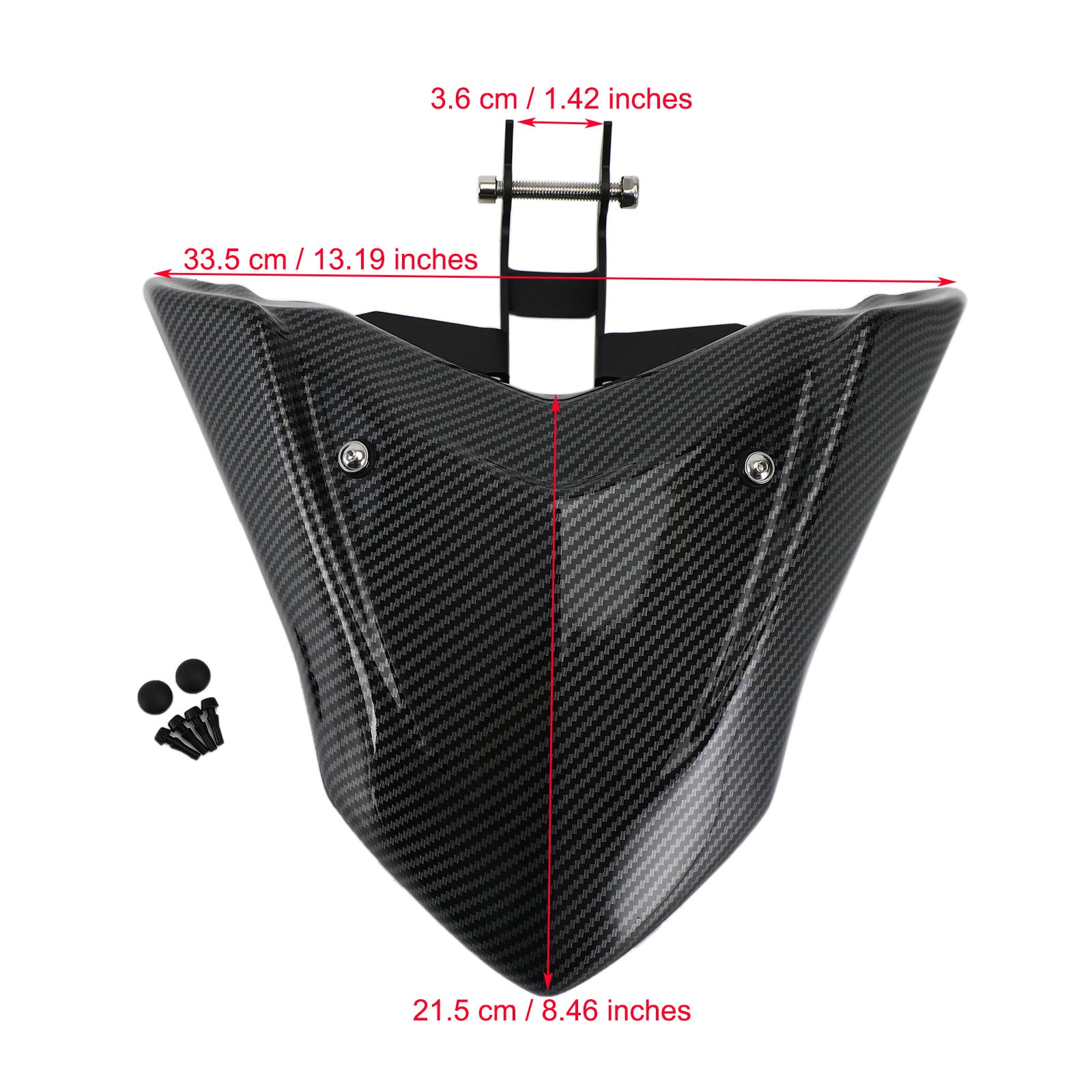 Carbon ABS FRONT FENDER Näbbförlängning Fit för Yamaha Tenere 700 2019-2022