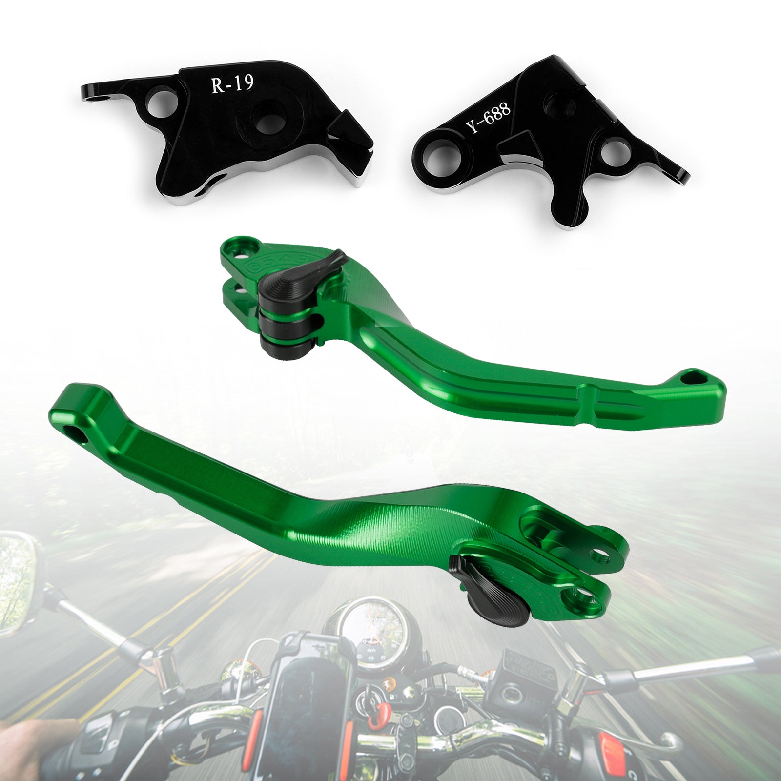 CNC Kort kopplingsbromsspak Fit för Yamaha YZF R1 2009-2014