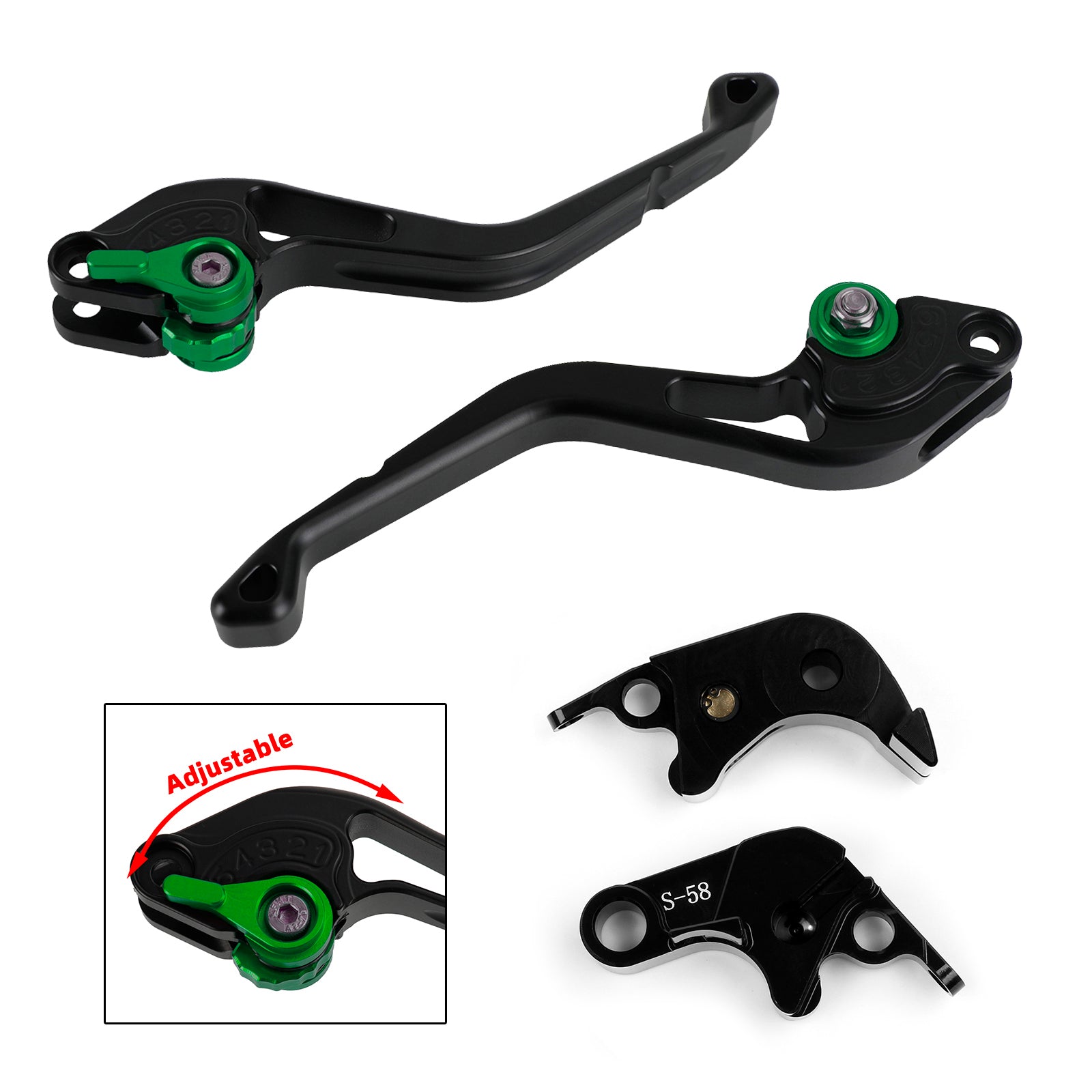 NEW Short Clutch Brake Lever fit for Suzuki GSXR600 750 06-10 GSX-S1000/F 15